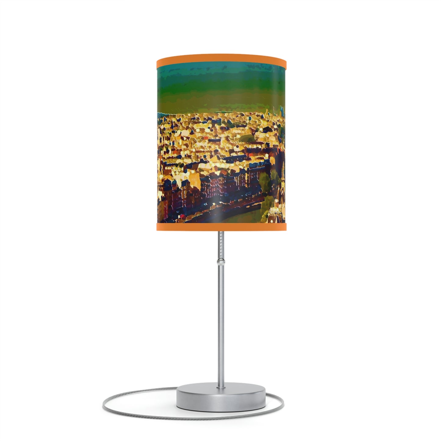 Lamp on a Stand, US|CA plug ... Au Paris ... "Along The River Seine" ... Barbara Joan Bonnel-Holt: 1972 ... Original Works ...