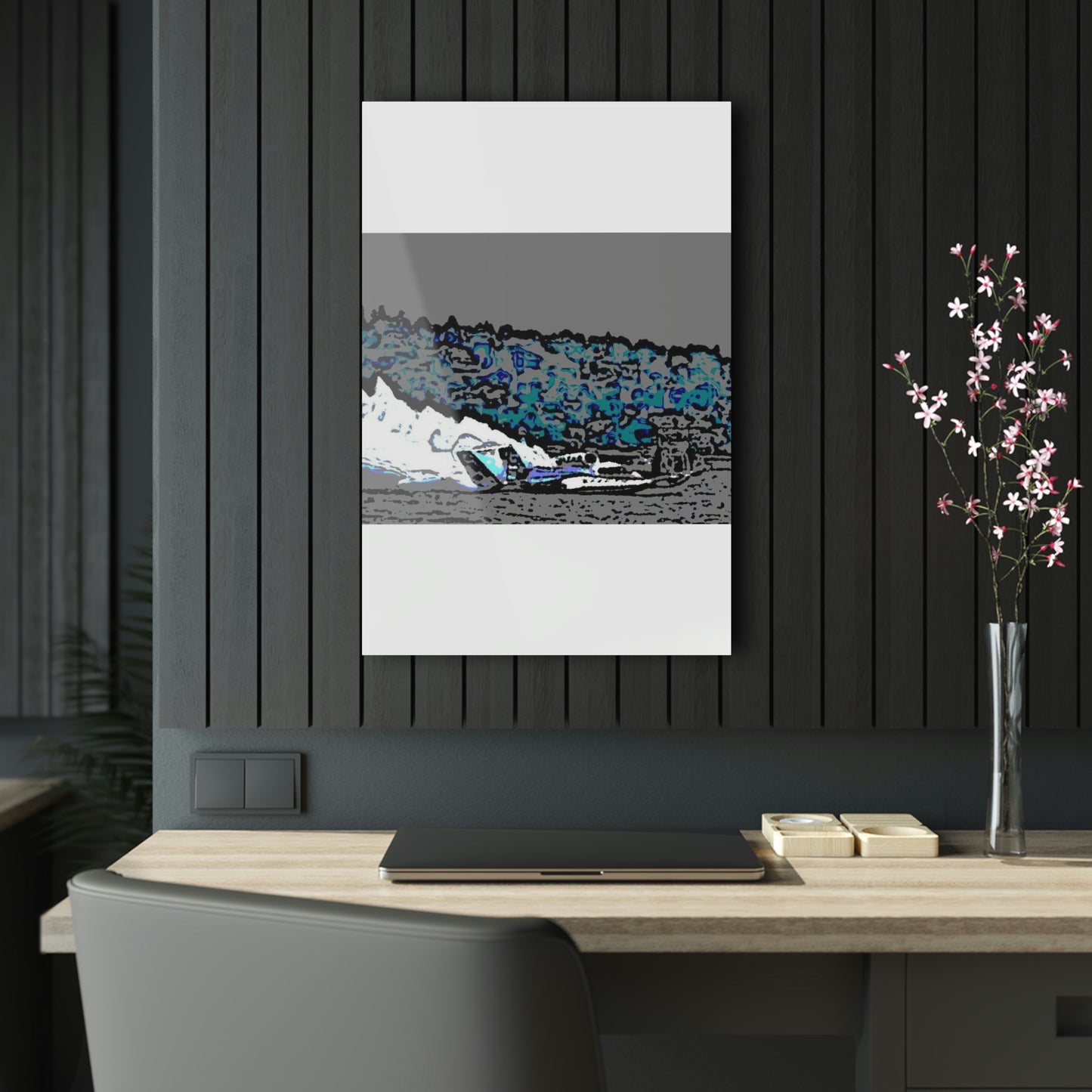 Acrylic Prints ... Seattle Columbia Cup On Lake Washington ... "Dave Wilcox Heads For The Win" ... Associate Gift-Photo ... Original Works ...