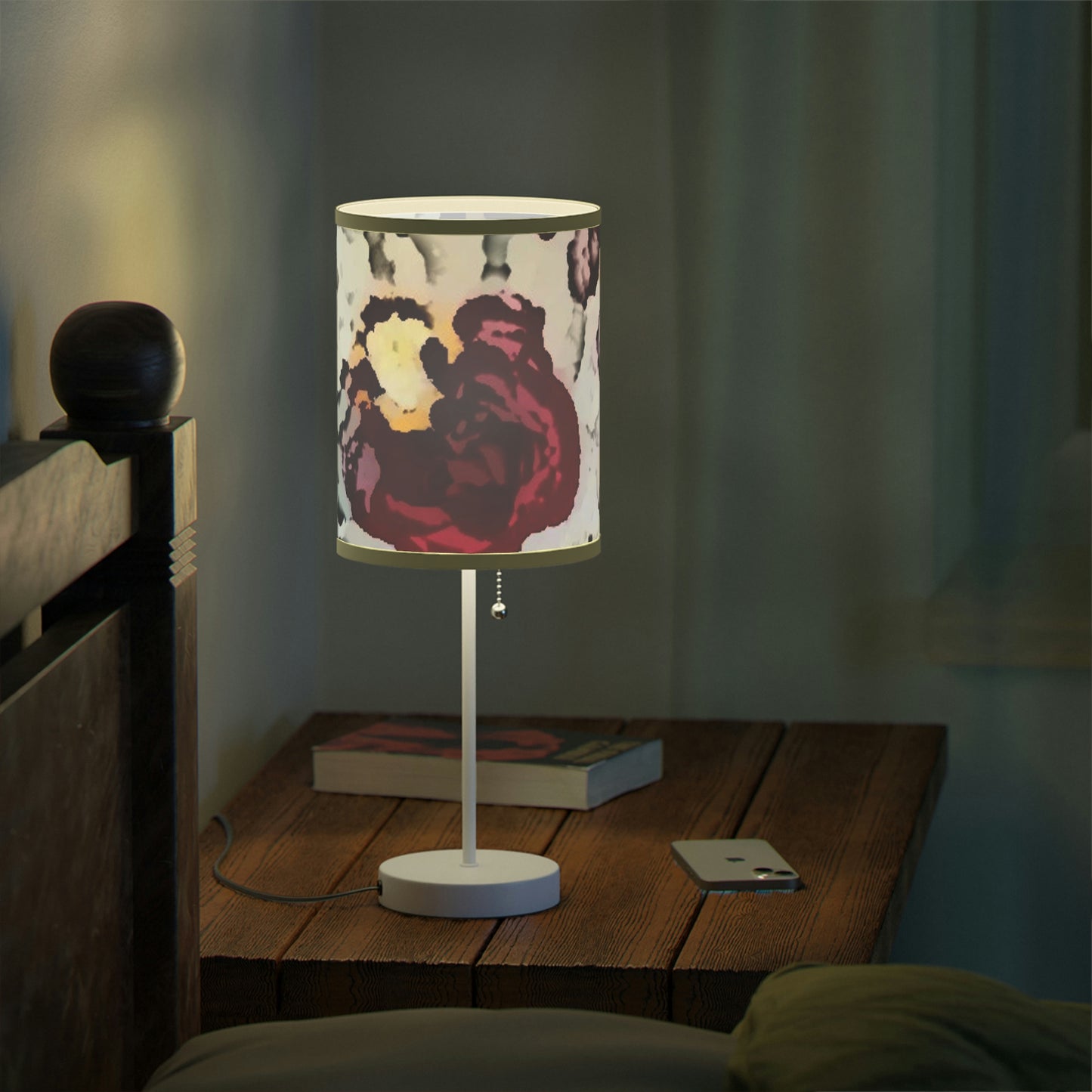 Lamp on a Stand, US|CA plug ... "A Friendly Flower" ... Pointsettia 'Pointing' ... Original Works ... (Supplied Photograph) ...