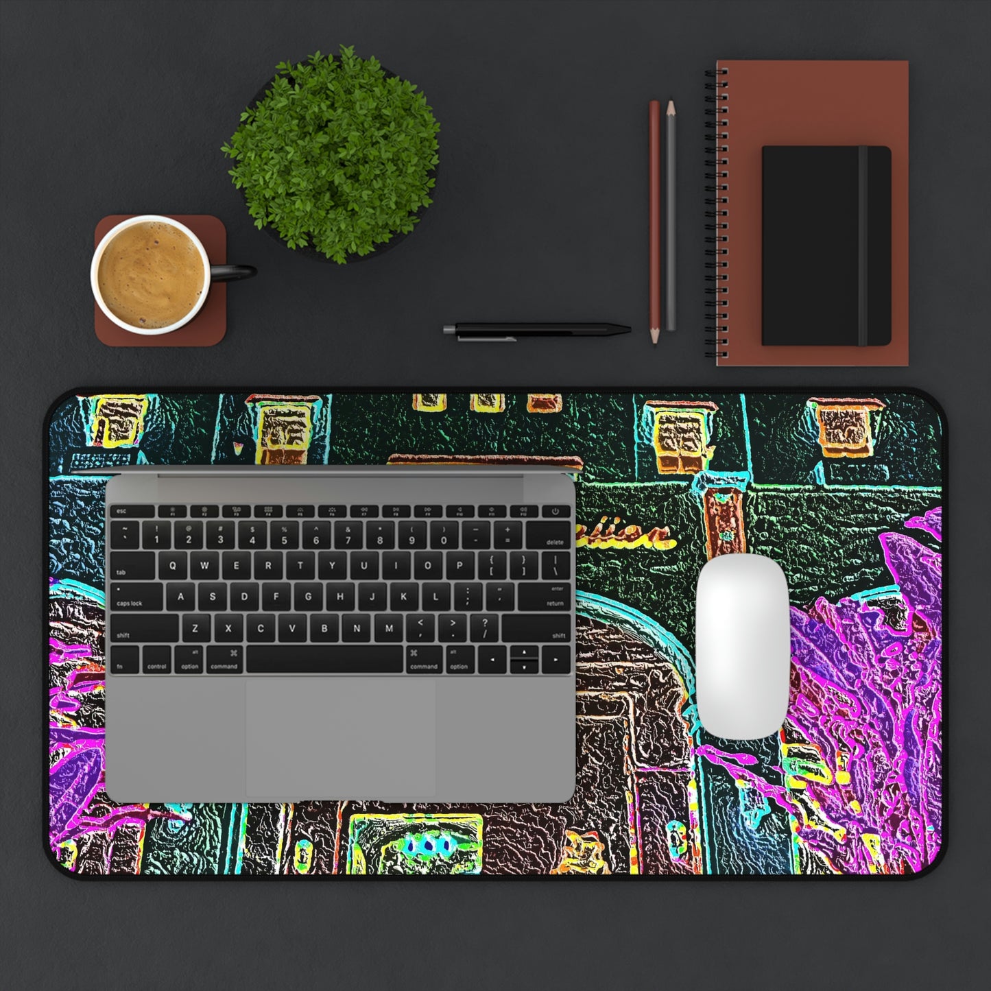 Desk Mat ... "La Grande Entree" At: 'The Pink Palace' ... The Royal Hawai'ian ... Honolulu, HI ... '27Oct2014' ... Original Works ...