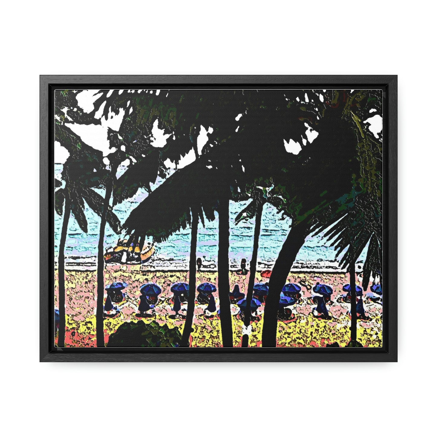 Gallery Canvas Wraps, Horizontal Frame ... "A Beautiful Beach Amongst The Palms" ... The Outrigger Waikiki, Honolulu, Oahu ... Original Works ...
