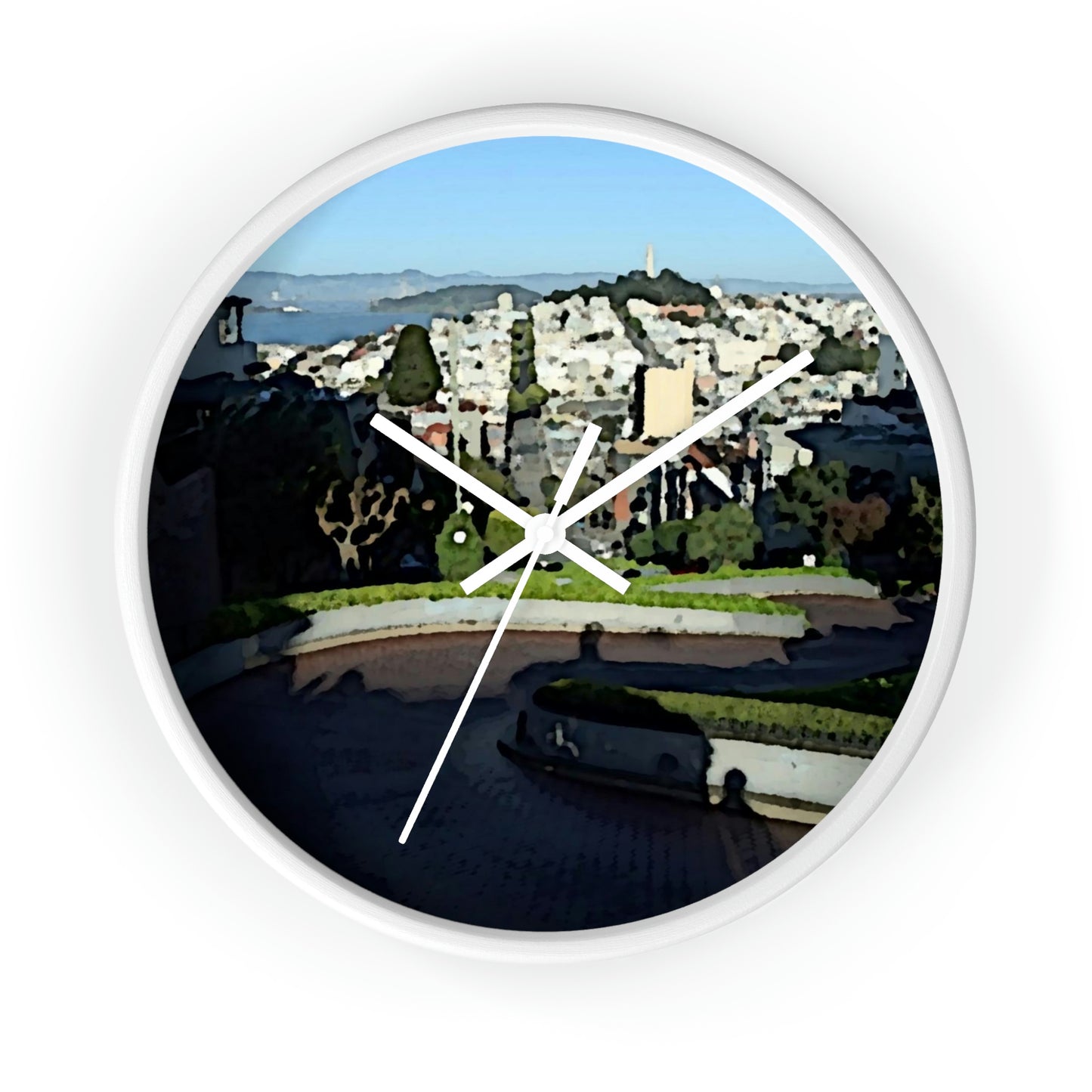 Wall clock ... "Lombard Street San Francisco, CA, USA" ... Family Archives 1970's ... Original Works ...