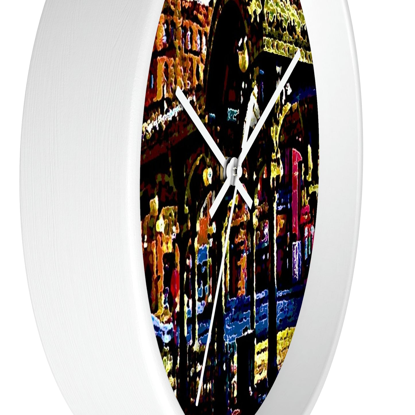 Wall clock ... A Very Fine Place To Meet ... To Catch The Bus ... 'To Find A Friend' .. Just-To-Hangout ... Dr FJHolt Base Photo ... Original Works ...