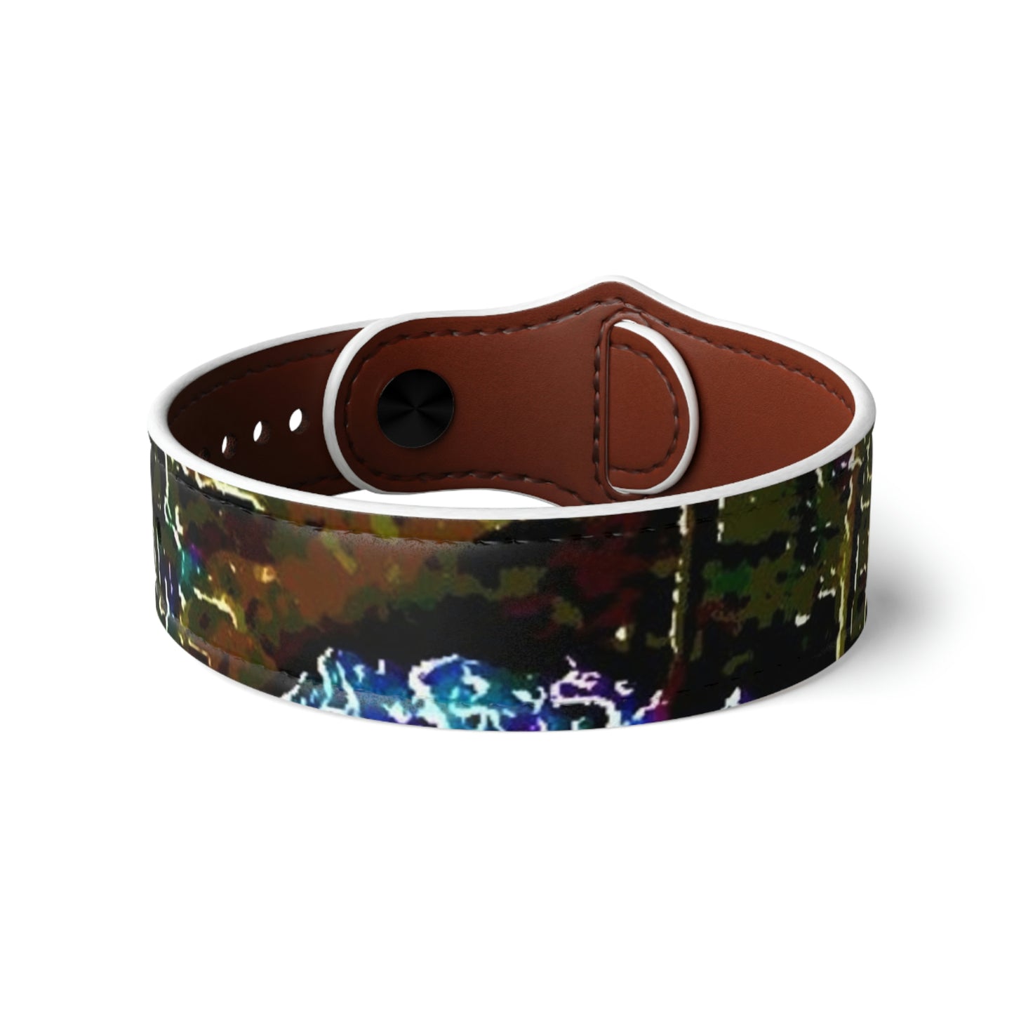 Faux Leather Wristband ... Walikng The Streets & Alleys ... 'Strolling The Canals ... '  ... Original Works  ...