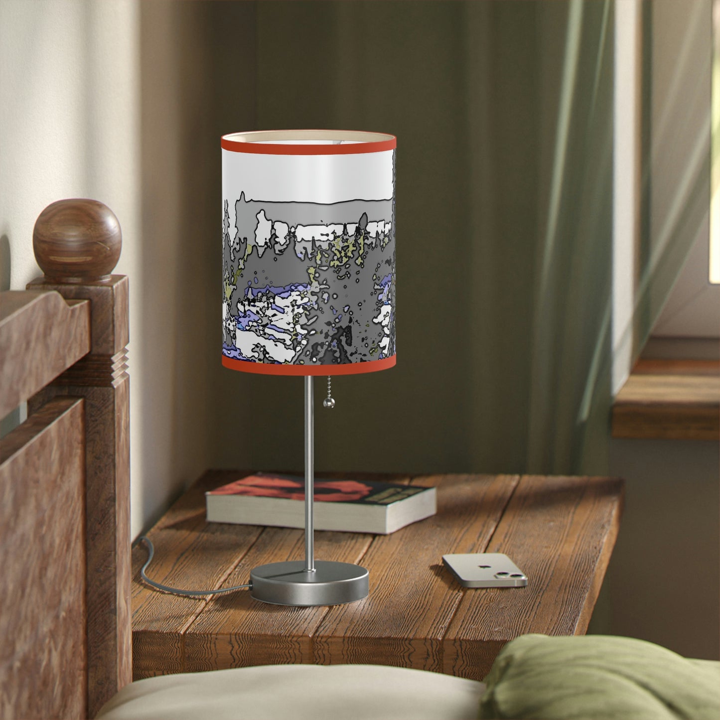 Lamp on a Stand, US|CA plug "A Very Remote Mountain Neighborhood" ... Only Cabins In This Environment ... Cenrtal Idaho ...