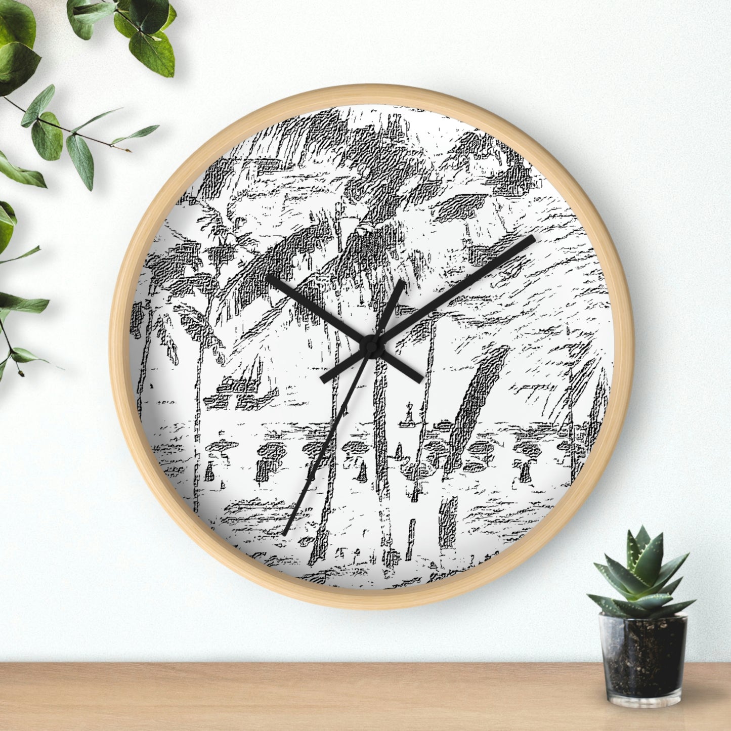 Wall Clock ... "The Royal Hawai'ian: Waikiki Beach_Beach" ... Honolulu, HI ... Ocotber 2014 (Halloween) ... Original Works ...