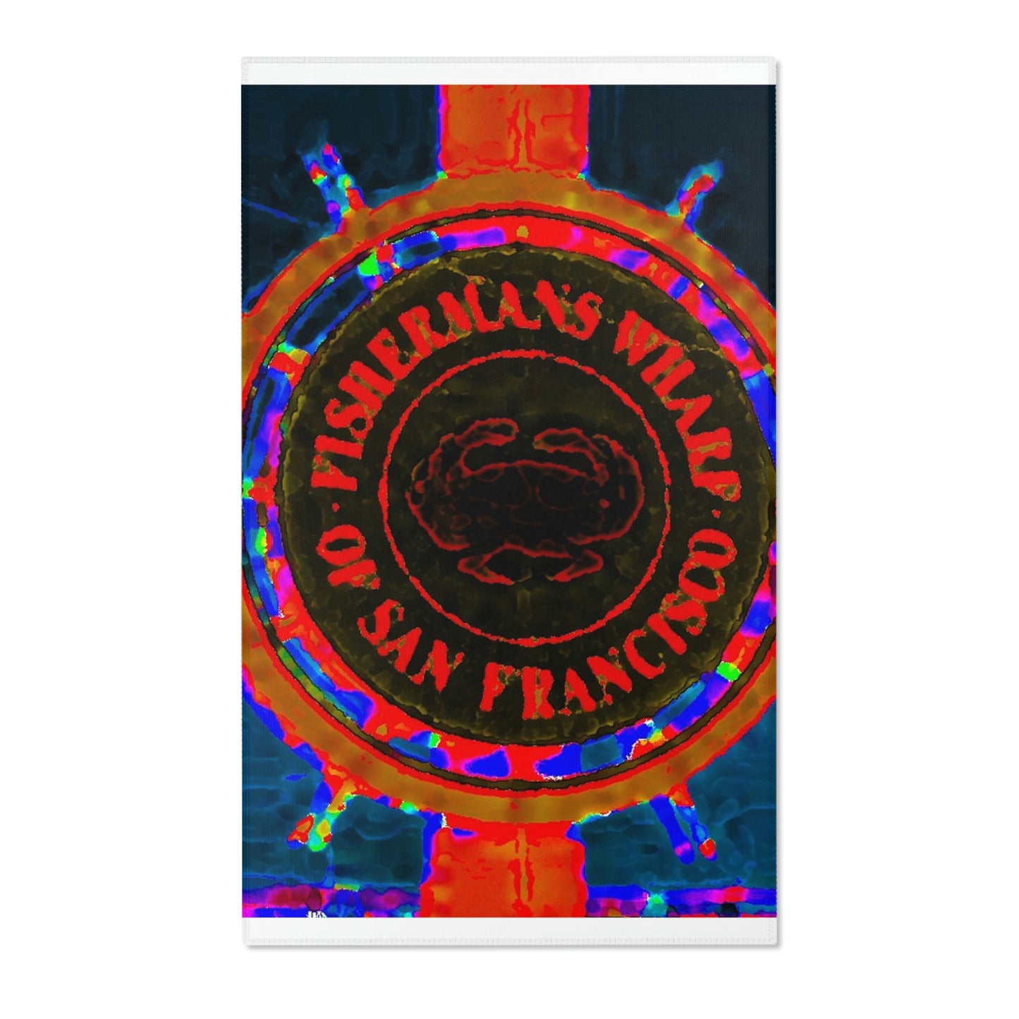 Area Rugs ...  "No.9 Fishermen's Grotto - Fishermen's Wharf, SF, California" ... Family Archives: 1970's ... Original Works ...