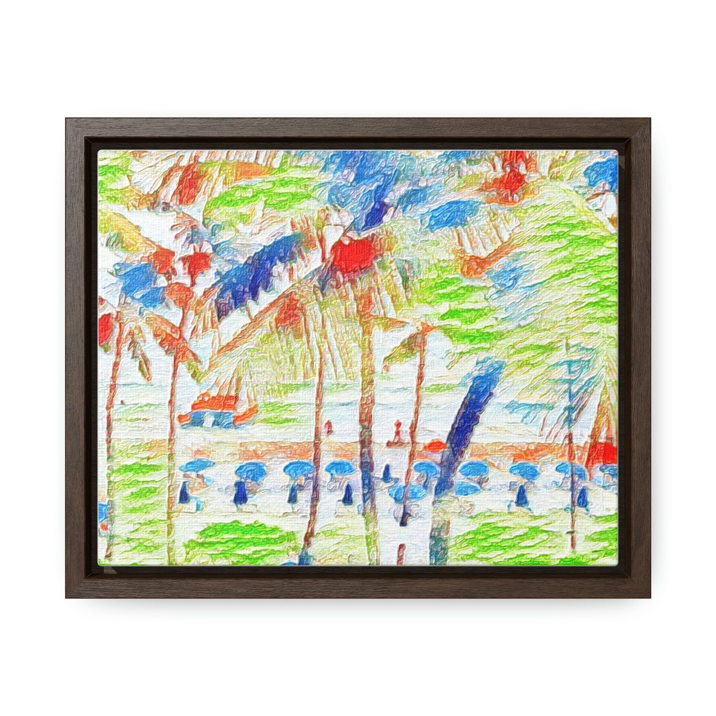 Gallery Canvas Wraps, Horizontal Frame ... "The Royal Hawai'ian: Waikiki Beach_Beach" ... Honolulu, HI ... Ocotber 2014 (Halloween) ... Original Works ...