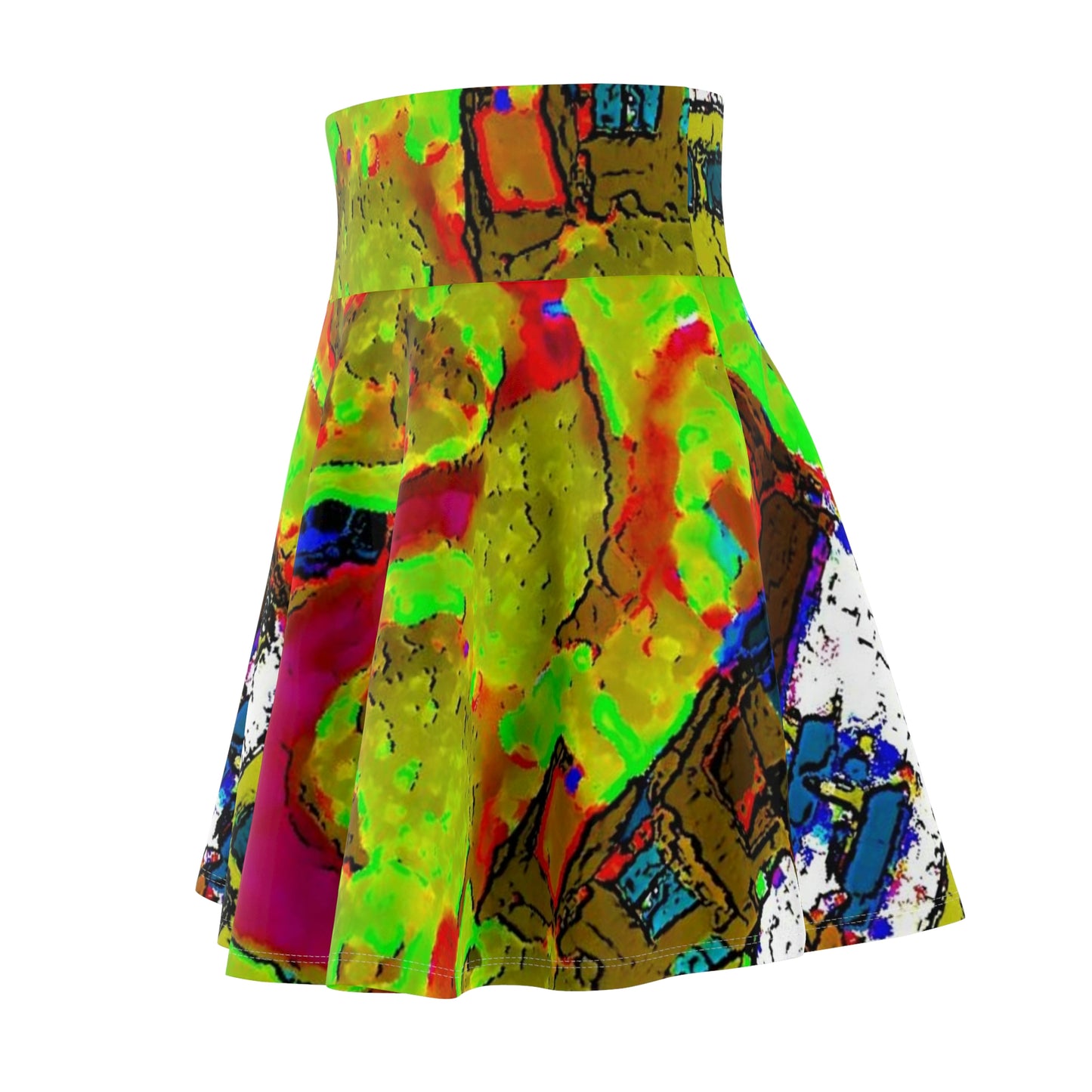 Women's Skater Skirt ... A Crazy Street ... 'Eight Winding Curve-Switchbacks' ... "Lombard Street, San Francisco, CA' ... Family Archives: 1970's ... Original Works ...