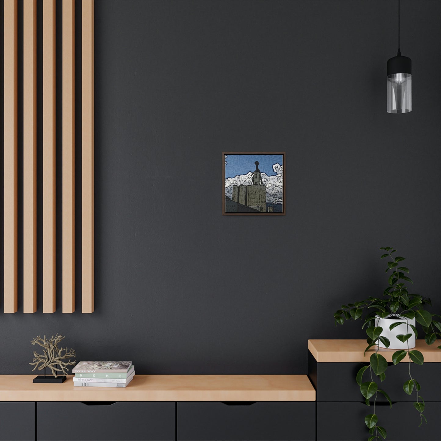 Gallery Canvas Wraps, Square Frame ..."ICP: Idaho County Propane ... 'Production Facilities Grangeville, Idaho' ... "  Original Works: Rendering Time: 10 Hours ...