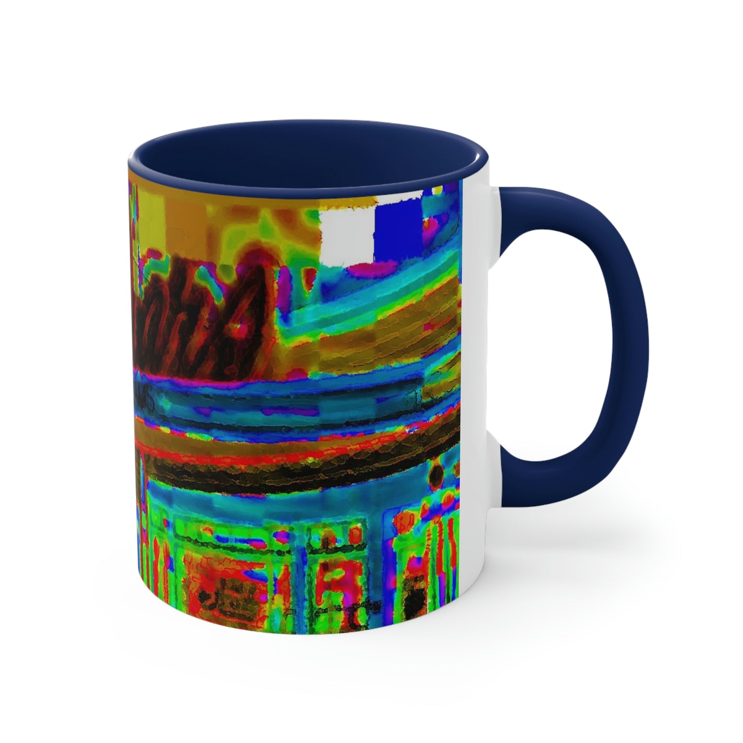 Accent Coffee Mug, 11oz ...  In-A-Hurry & Stressed? ... Remember: Keep "Clam" ... Clam_Happy ...  'Ivars: Seattle Waterfront' ... Personal Archives ... Original Works ...