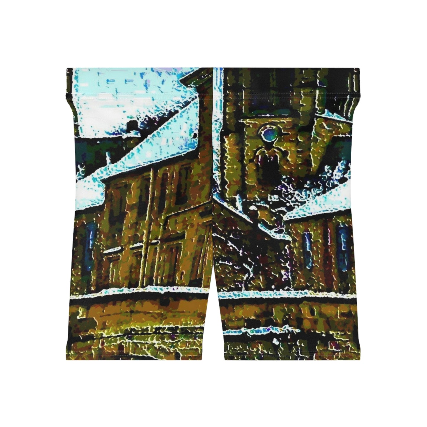Women's Biker Shorts ... Walikng The Streets & Alleys ... 'Strolling The Canals ... '  ... Original Works  ...