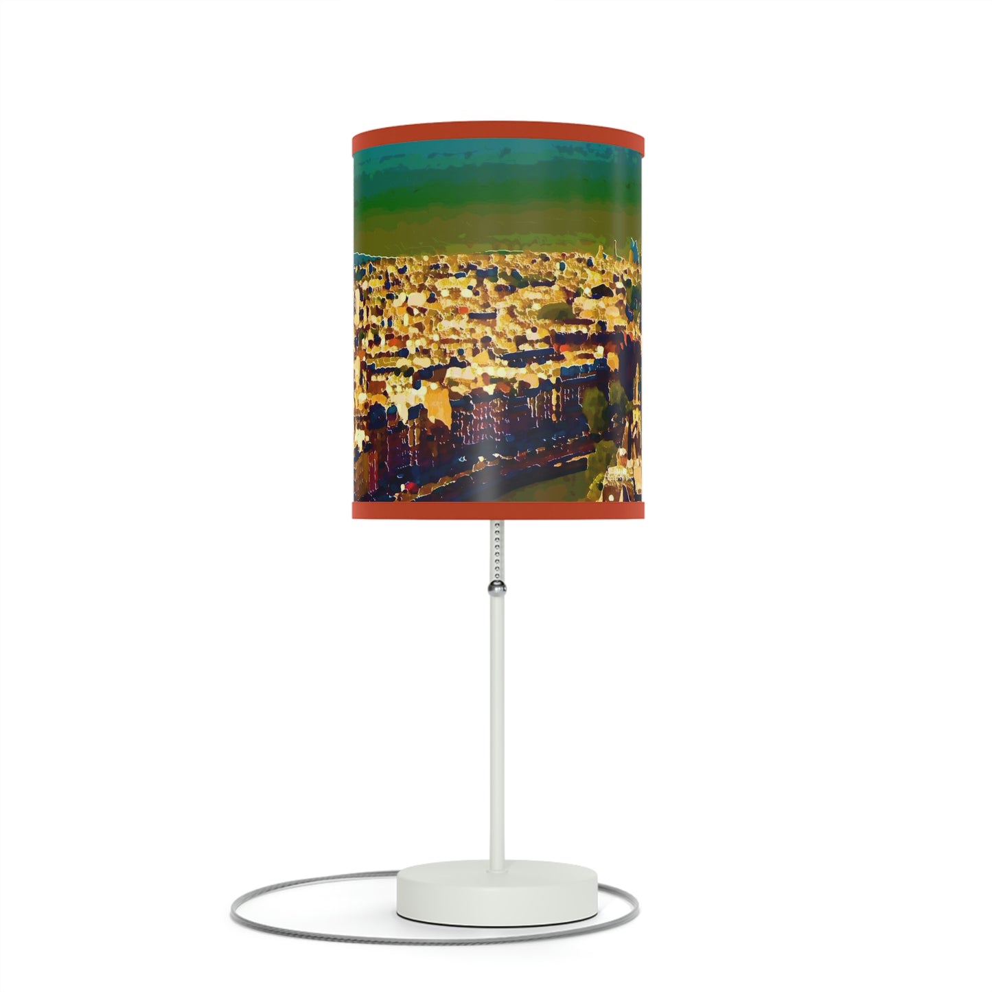 Lamp on a Stand, US|CA plug ... Au Paris ... "Along The River Seine" ... Barbara Joan Bonnel-Holt: 1972 ... Original Works ...