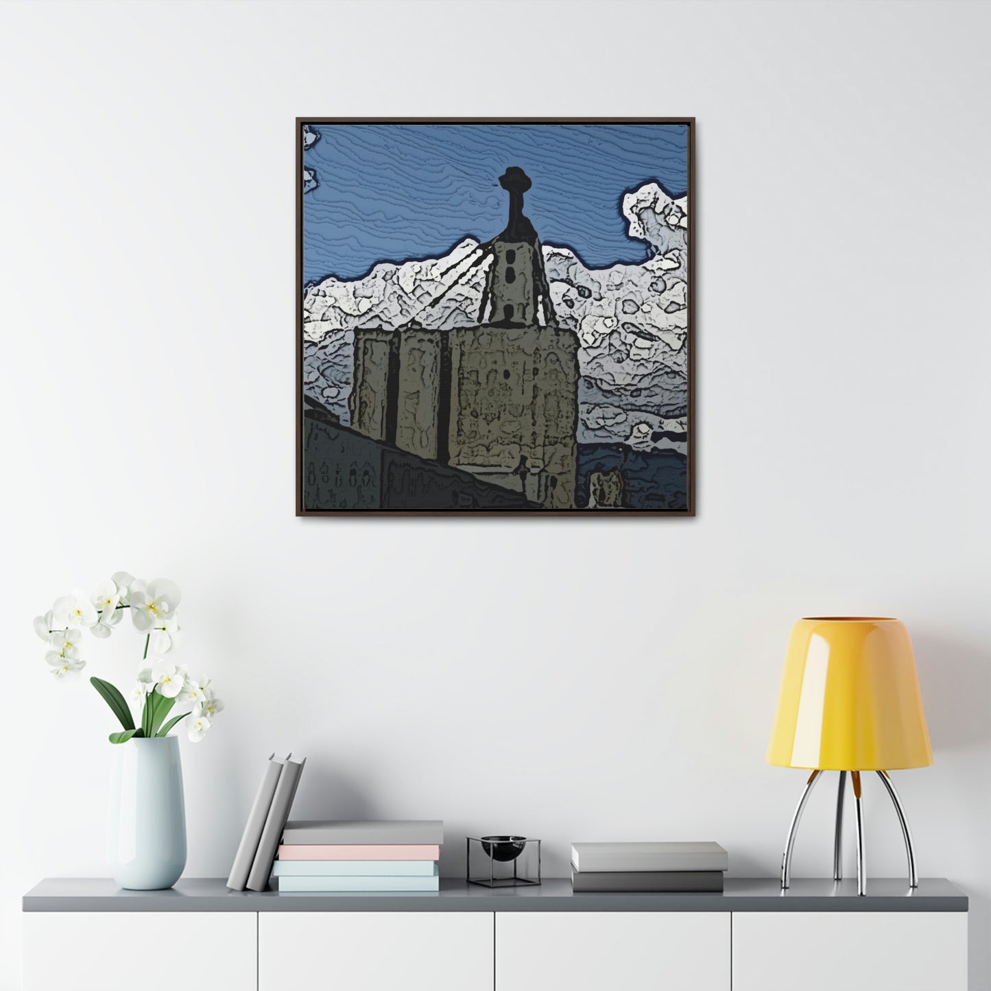 Gallery Canvas Wraps, Square Frame ..."ICP: Idaho County Propane ... 'Production Facilities Grangeville, Idaho' ... "  Original Works: Rendering Time: 10 Hours ...