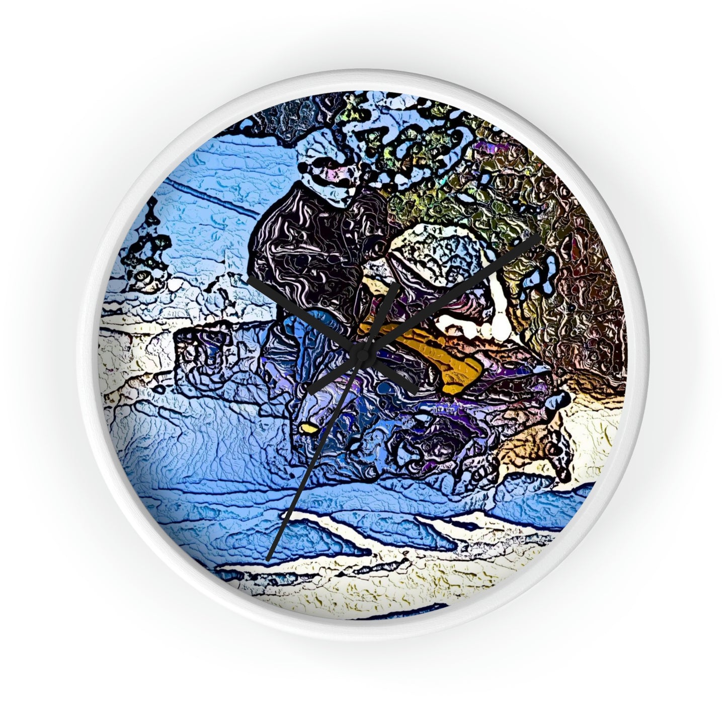 Wall clock ... Blasting Through-The-Powder ... 'Central Idaho Mounains ... ' 2Dec22 ...