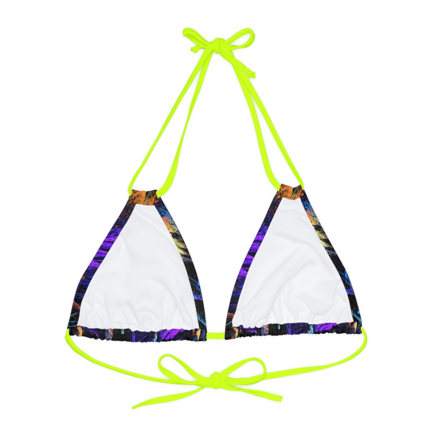 Strappy Triangle Bikini Top (AOP) ... "The Royal Hawai'ian: Waikiki Beach_Beach" ... Honolulu, HI ... Ocotber 2014 (Halloween) ... Original Works ...