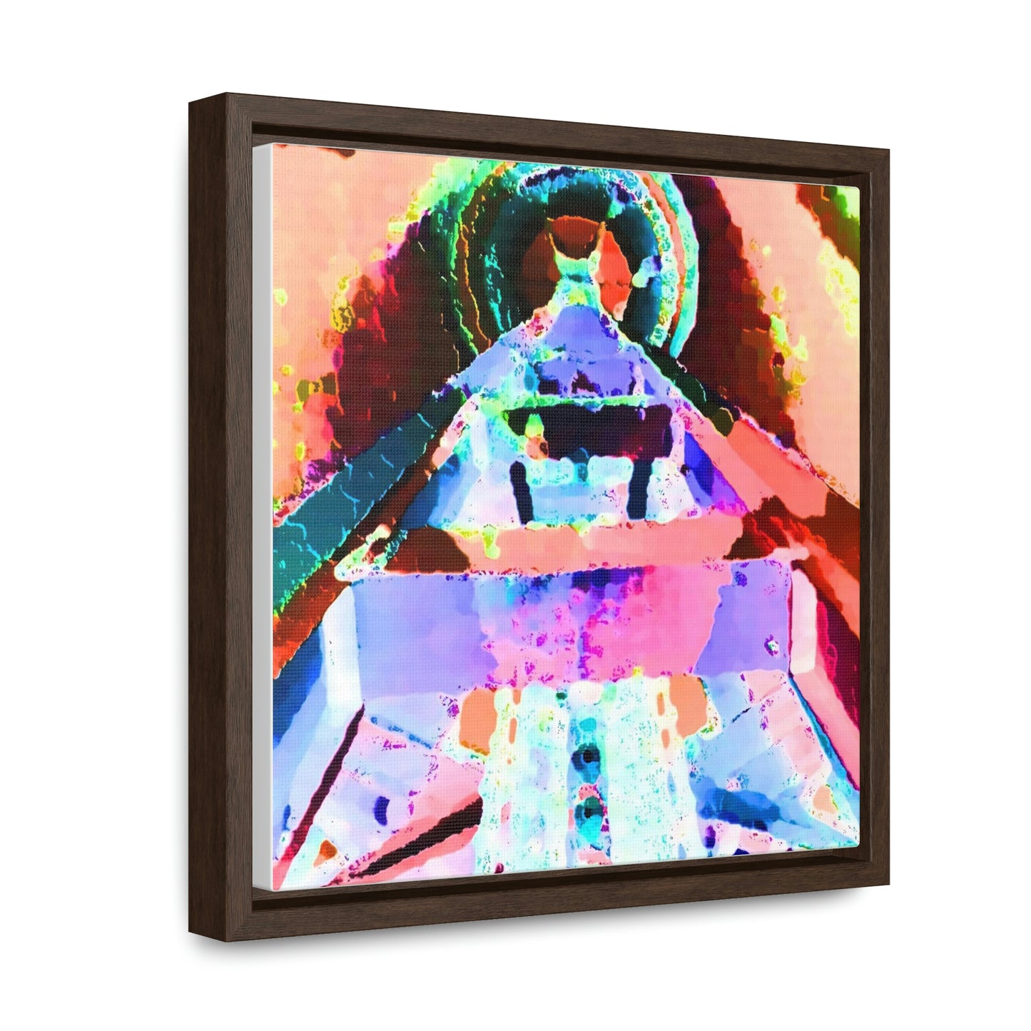 Gallery Canvas Wraps, Square Frame ... "Seattle's World Fair" ... Below Space Needle 'Looking Up' ... On A Very Rainy Morning (Father's Family Photo). ... Original ...