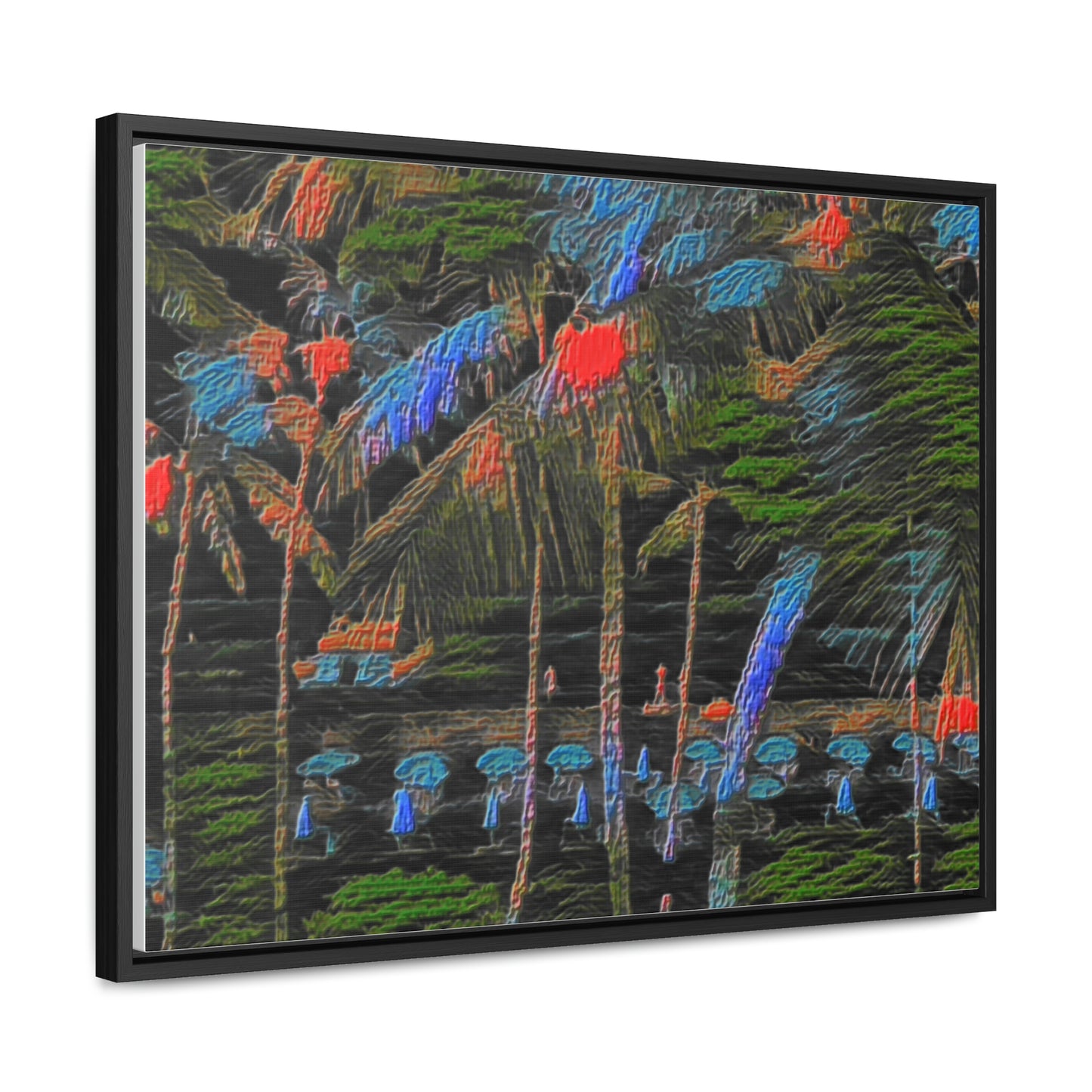 Gallery Canvas Wraps, Horizontal Frame ... "The Royal Hawai'ian: Waikiki Beach_Beach" ... Honolulu, HI ... Ocotber 2014 (Halloween) ... Original Works ...