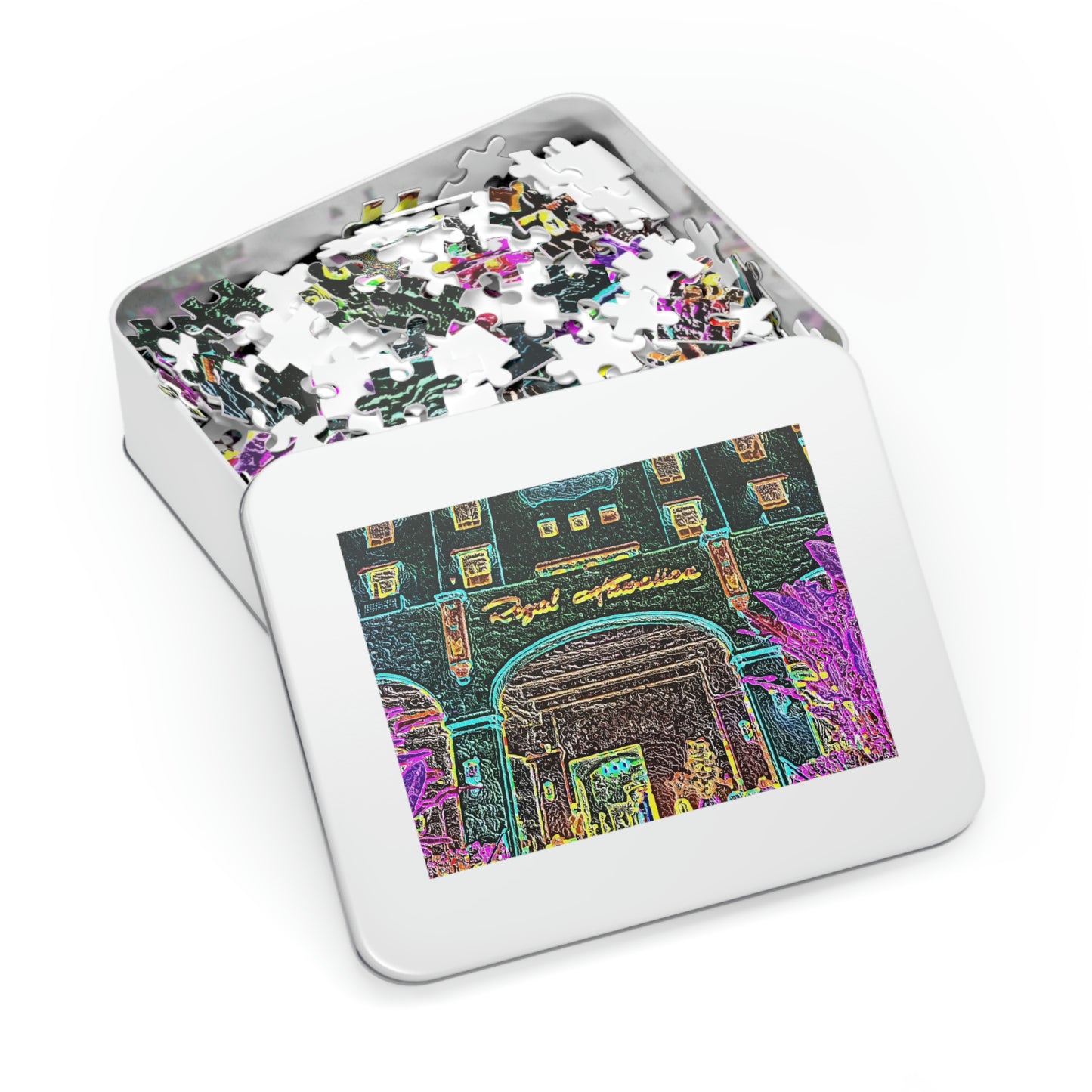 Jigsaw Puzzle (30, 110, 252, 500,1000-Piece) ... "La Grande Entree" At: 'The Pink Palace' ... The Royal Hawai'ian ... Honolulu, HI ... '27Oct2014' ... Original Works ...