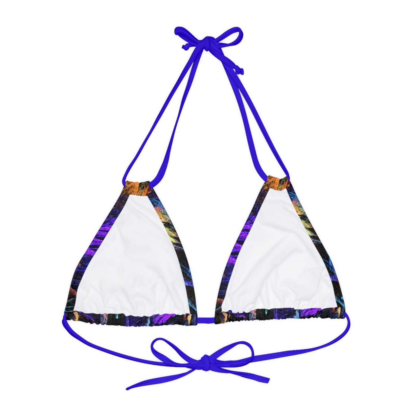 Strappy Triangle Bikini Top (AOP) ... "The Royal Hawai'ian: Waikiki Beach_Beach" ... Honolulu, HI ... Ocotber 2014 (Halloween) ... Original Works ...