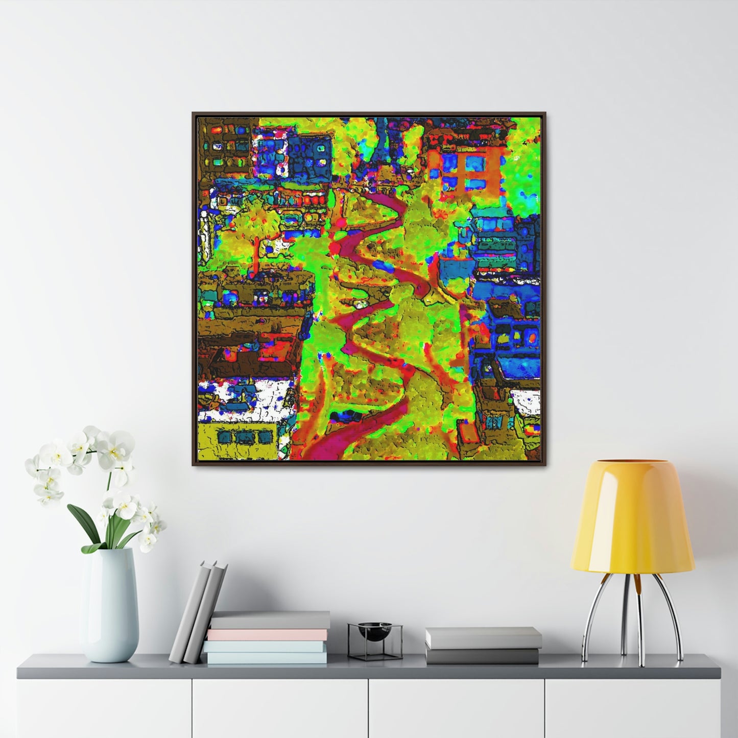 Gallery Canvas Wraps, Square Frame ... A Crazy Street ... 'Eight Winding Curve-Switchbacks' ... "Lombard Street, San Francisco, CA' ... Family Archives: 1970's ... Original Works ...