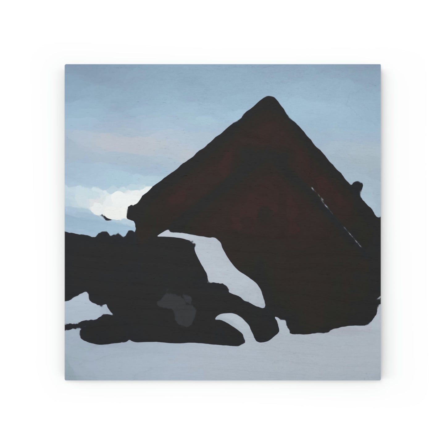 Wood Canvas ... After An Intense Snow Storm ... 'Digging Out' ... A Vehicle & Cabin "In The Mountains" ... March 2023 ... Original Works ...