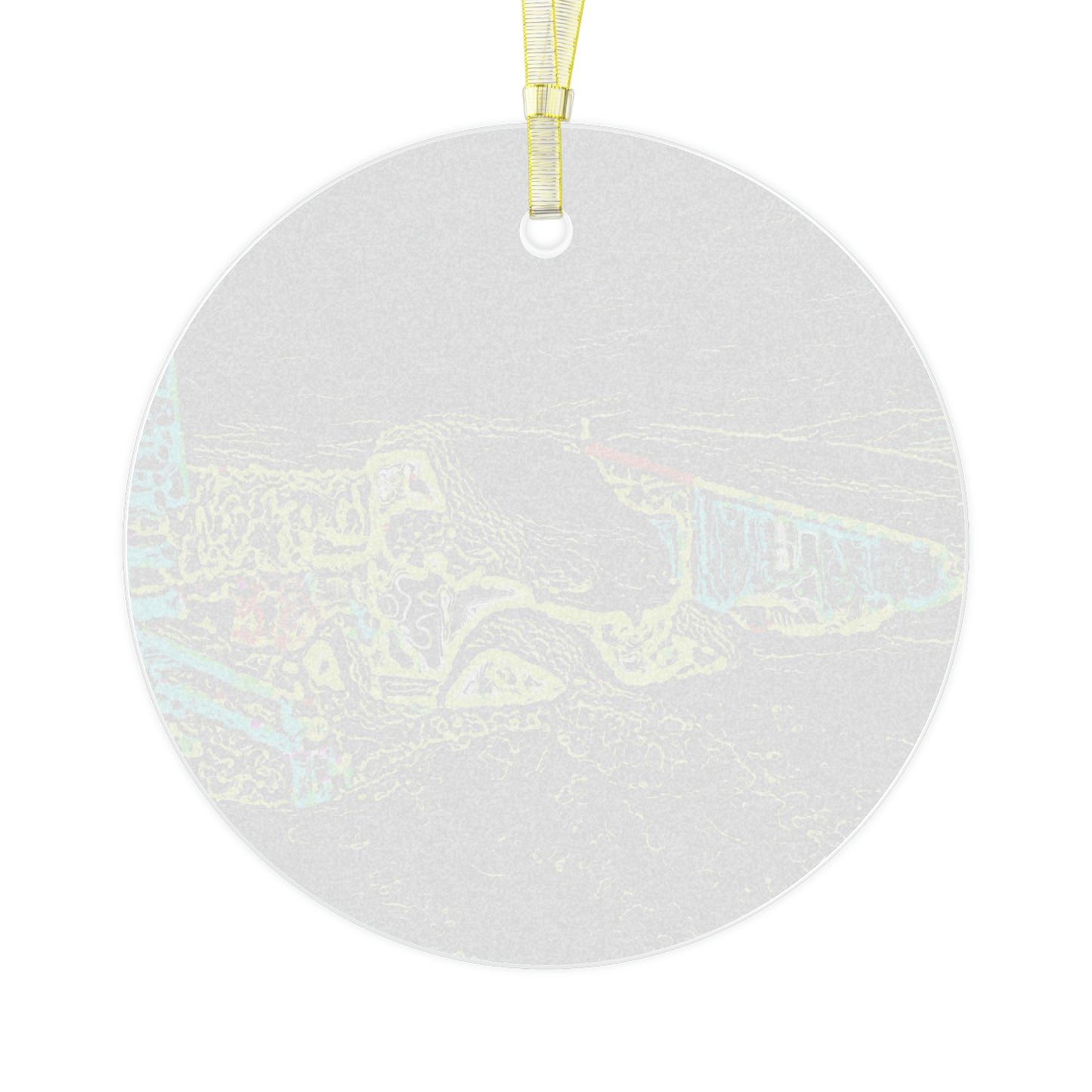 Glass Ornament ... "Snow Vehicle In Snow Storm At-Rest" ... Circa 12Mar23 ... Central Idaho ... 18-Hours Rendering Time: Original Works ...