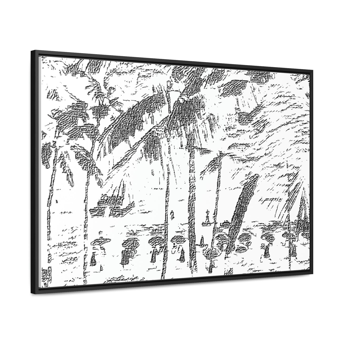 Gallery Canvas Wraps, Horizontal Frame ... "The Royal Hawai'ian: Waikiki Beach_Beach" ... Honolulu, HI ... Ocotber 2014 (Halloween) ... Original Works ...