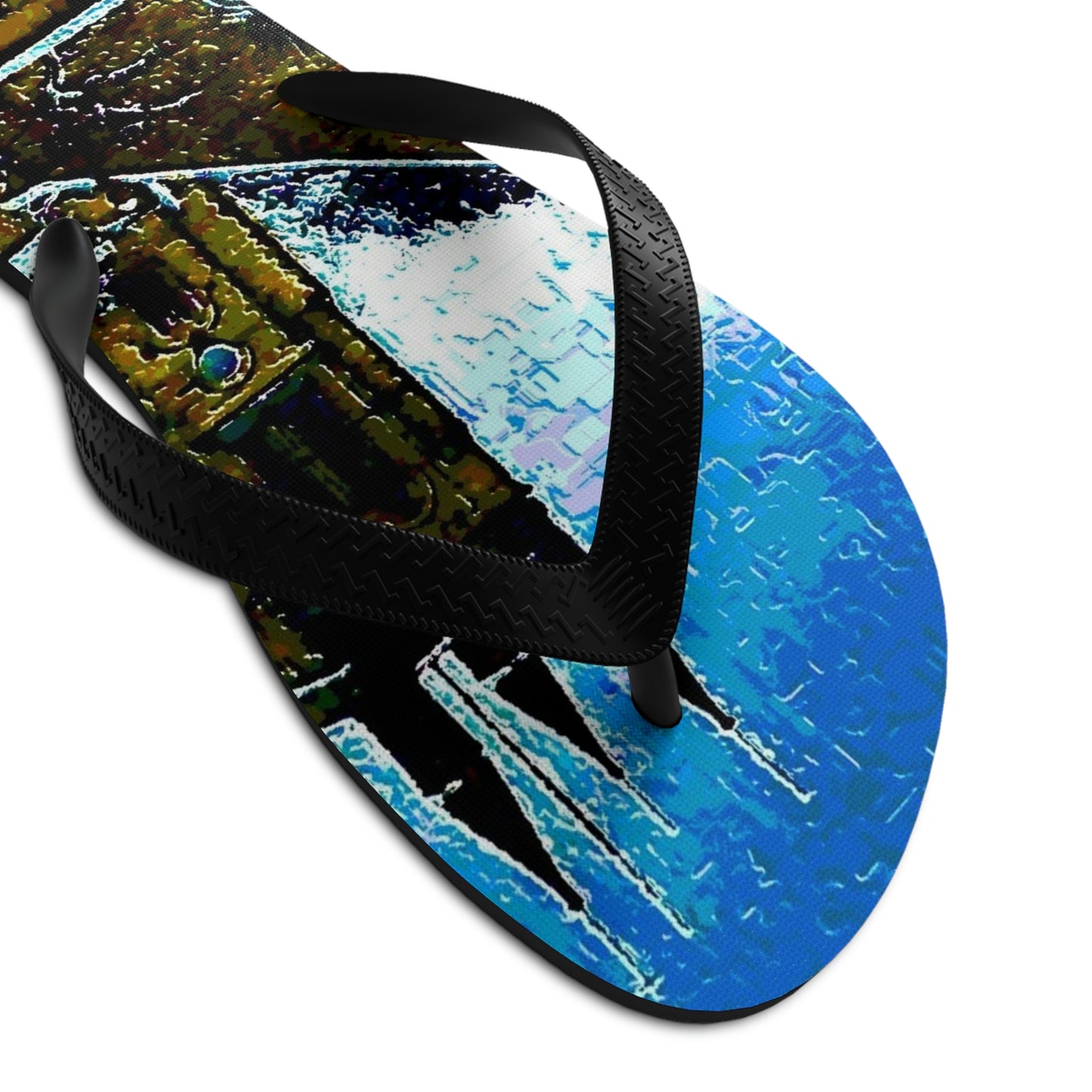 Unisex Flip-Flops ... Walikng The Streets & Alleys ... 'Strolling The Canals ... '  ... Original Works  ...