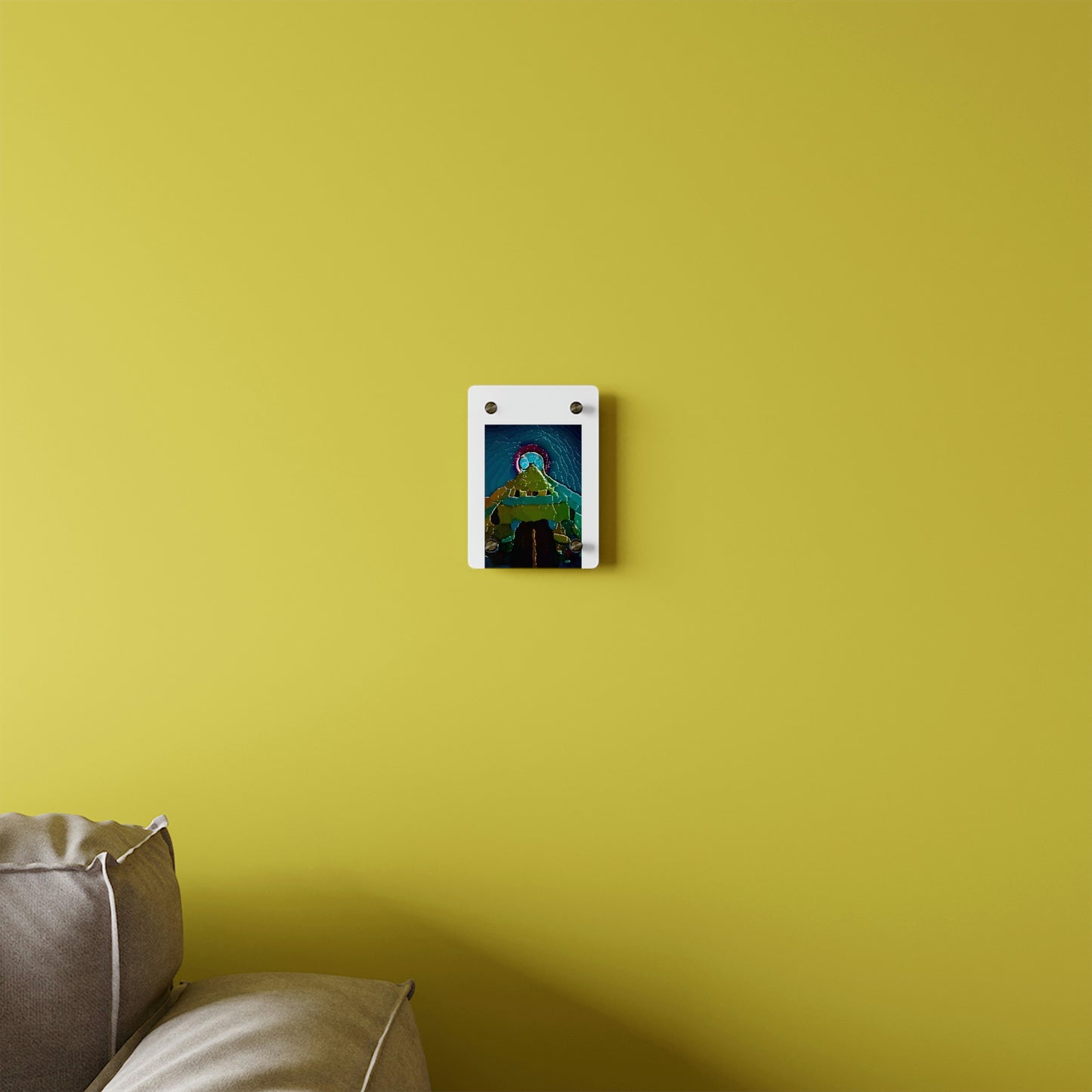 Acrylic Wall Art Panels ... "Seattle's World Fair" ... Below Space Needle 'Looking Up' ... On A Very Rainy Morning (Father's Family Photo). ... Original ...