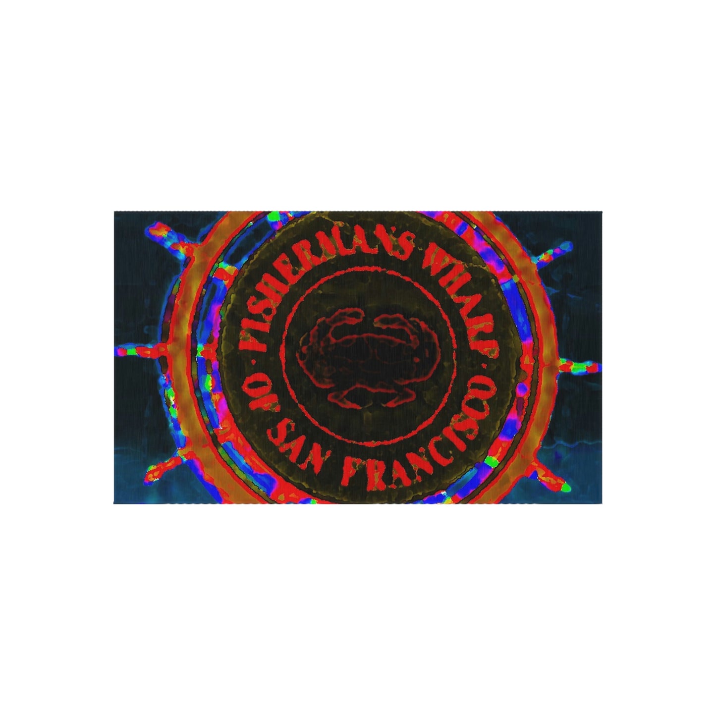 Outdoor Rug ...  "No.9 Fishermen's Grotto - Fishermen's Wharf, SF, California" ... Family Archives: 1970's ... Original Works ...