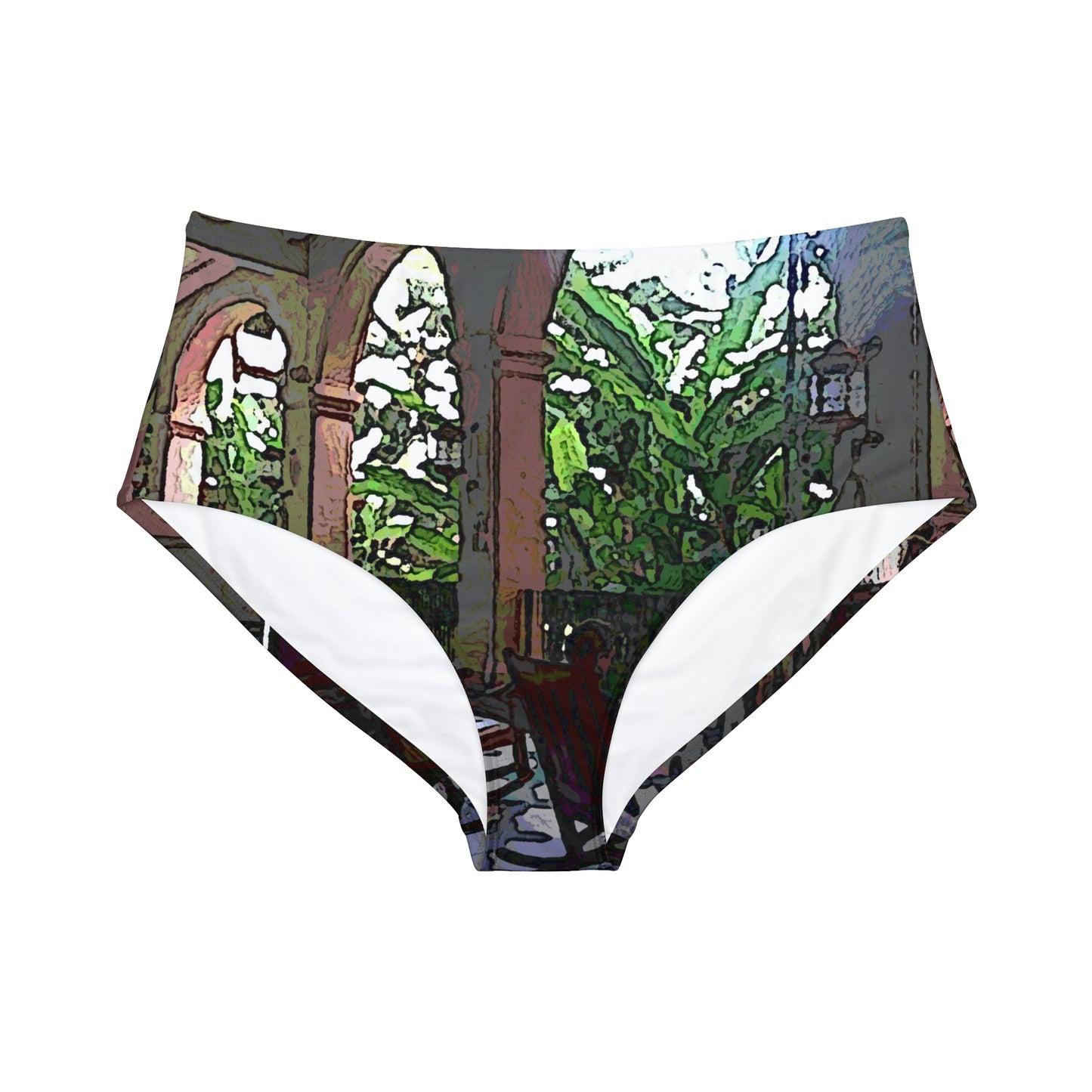 High-Waist Hipster Bikini Bottom ... Lanai & Rocking Chairs At: 'The Pink Palace' ... The Royal Hawai'ian ... Honolulu, HI ... '27Oct2014' ... Original Works ...