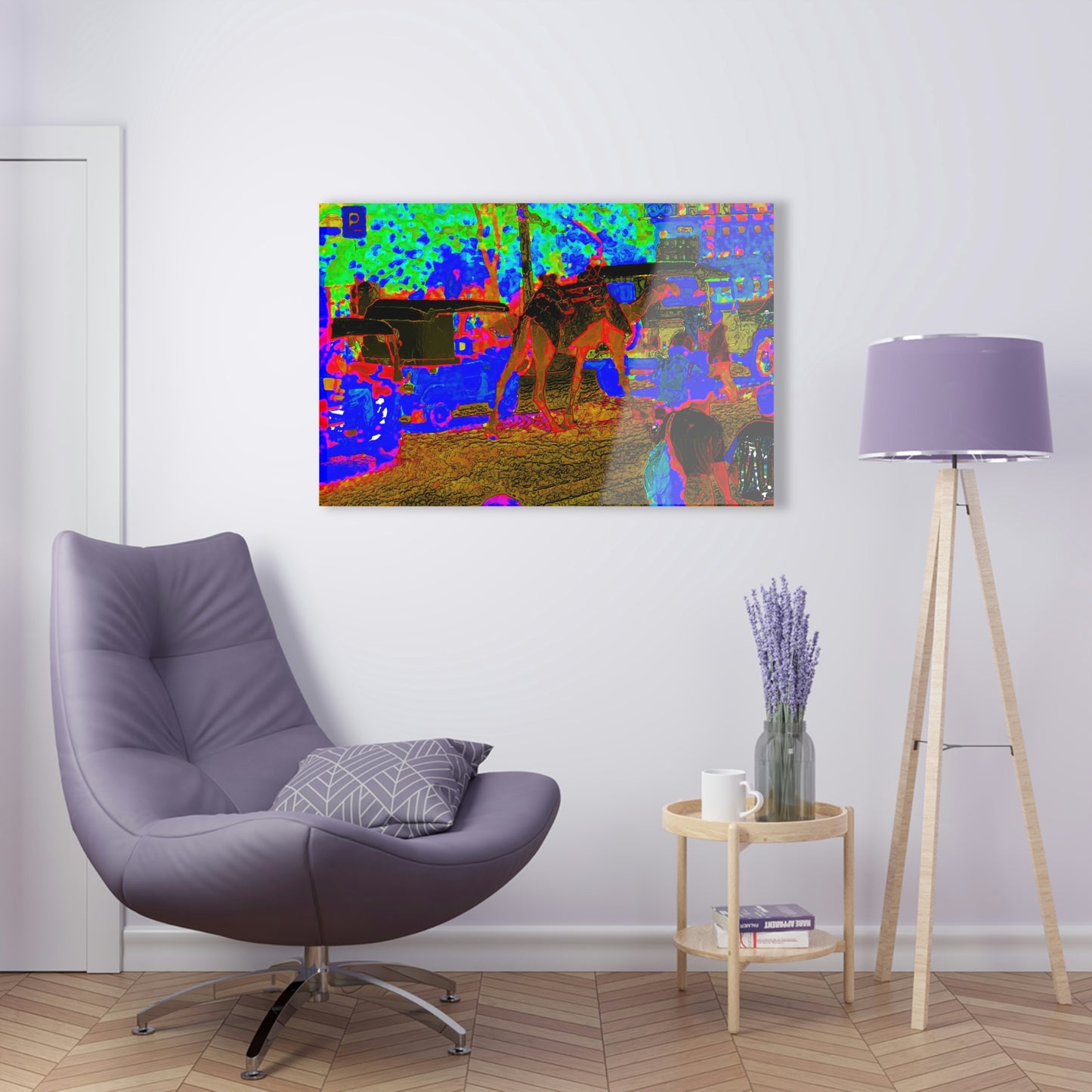 Acrylic Prints ... "Truckin'-Up-To-Buffalo ... 'Oops - Wrong Country' ... Truckin'-Up-To-New Delll -'E' ... " ... (Delhi, India) ... 5July2007. Original Works ...