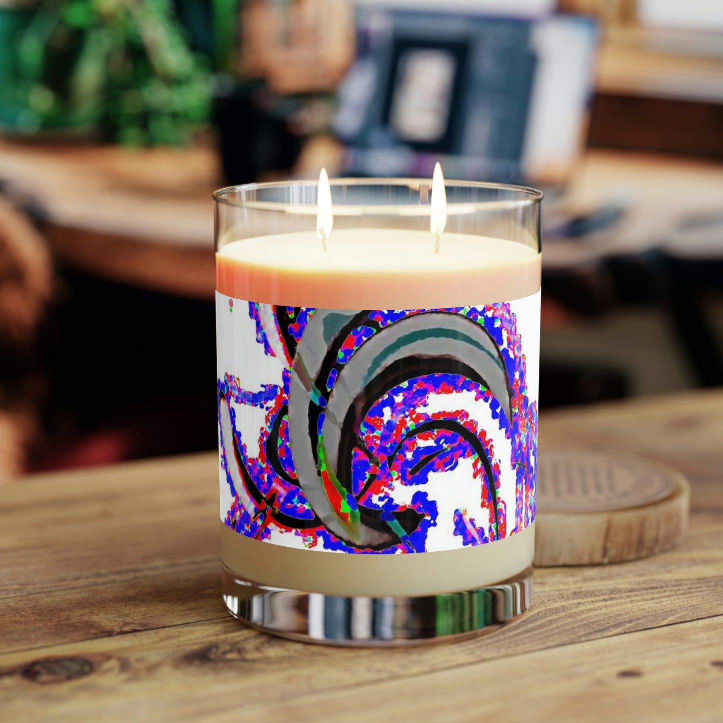 Scented Candle - Full Glass, 11oz ... "Waning Moon" ... Central Idaho ... October 2022 ... Rendering Time: 22 Hours ... Original Works ...