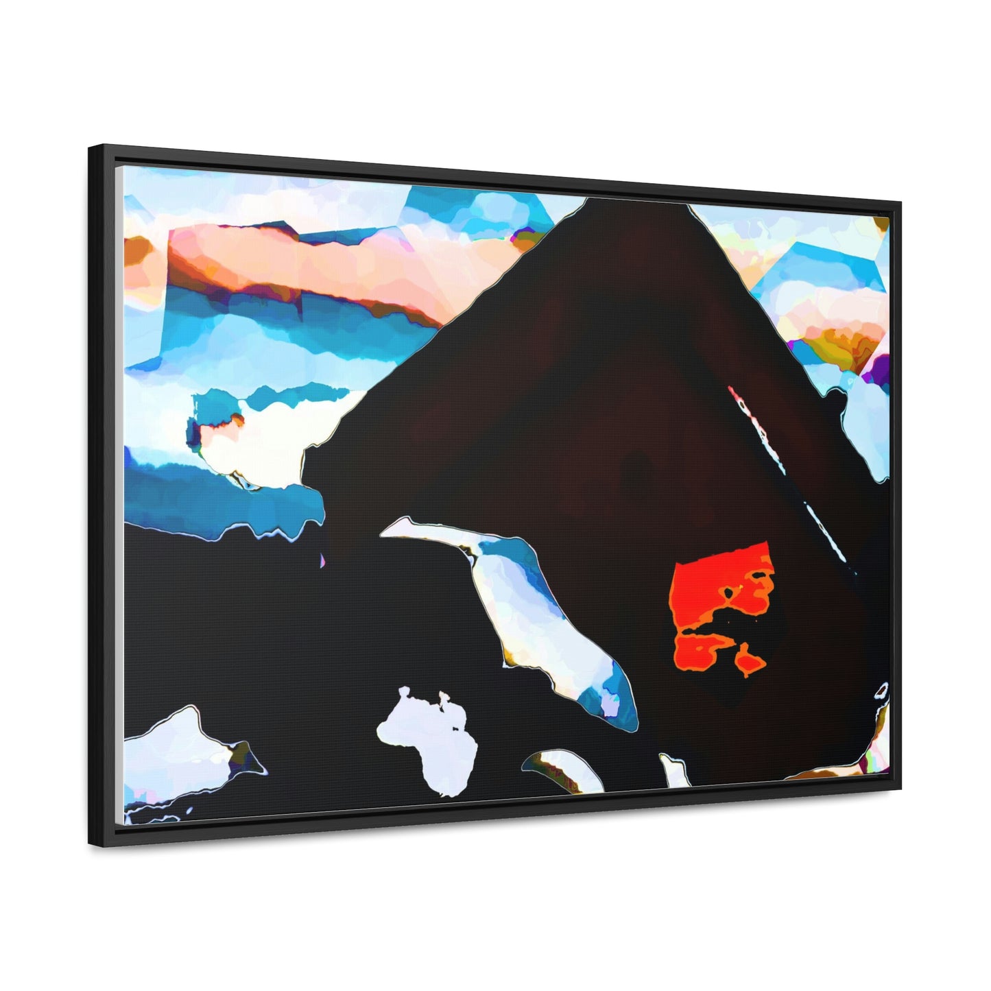 Gallery Canvas Wraps, Horizontal Frame ... After An Intense Snow Storm ... 'Digging Out' ... A Vehicle & Cabin "In The Mountains" ... March 2023 ... Original Works ...