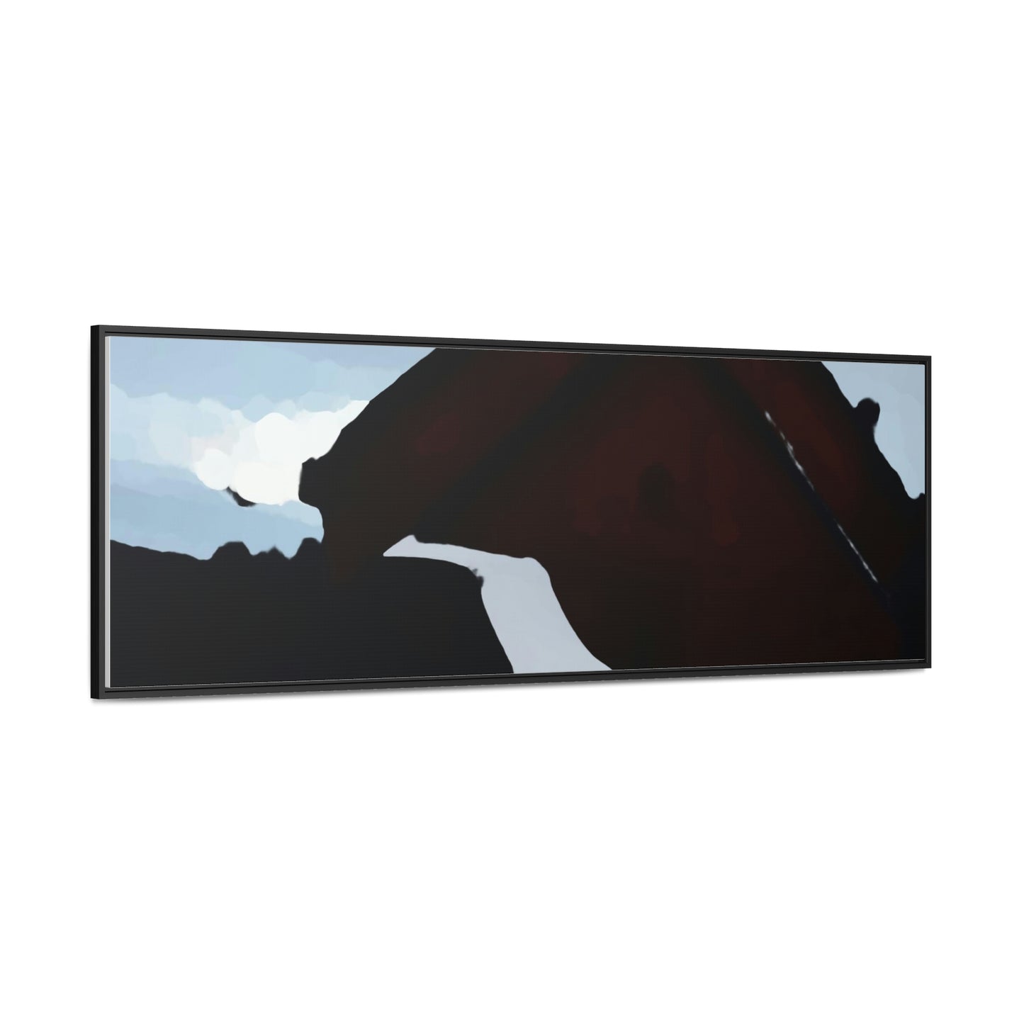 Gallery Canvas Wraps, Horizontal Frame ... After An Intense Snow Storm ... 'Digging Out' ... A Vehicle & Cabin "In The Mountains" ... March 2023 ... Original Works ...