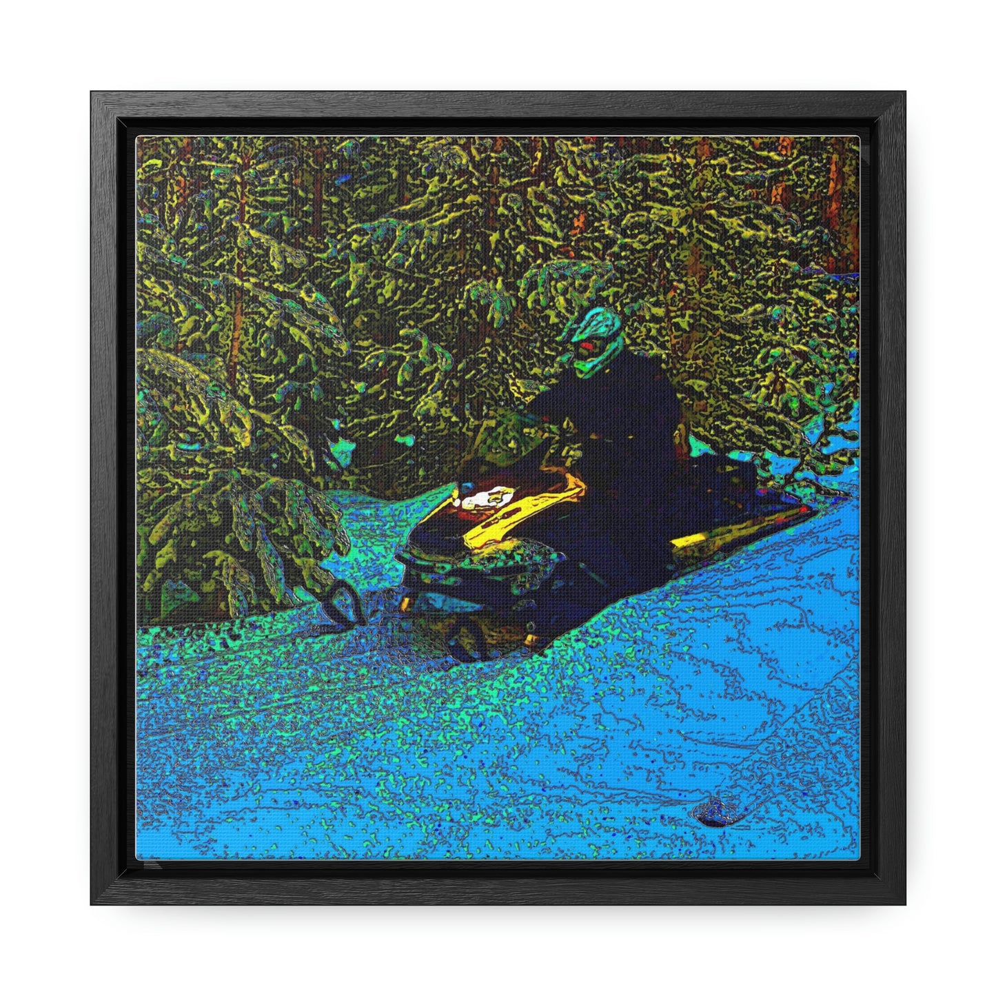 Gallery Canvas Wraps, Square Frame ... Yep ... "Another Day ... Riding Through The Wilderness ... " ... February 2023 ... Original Works ...