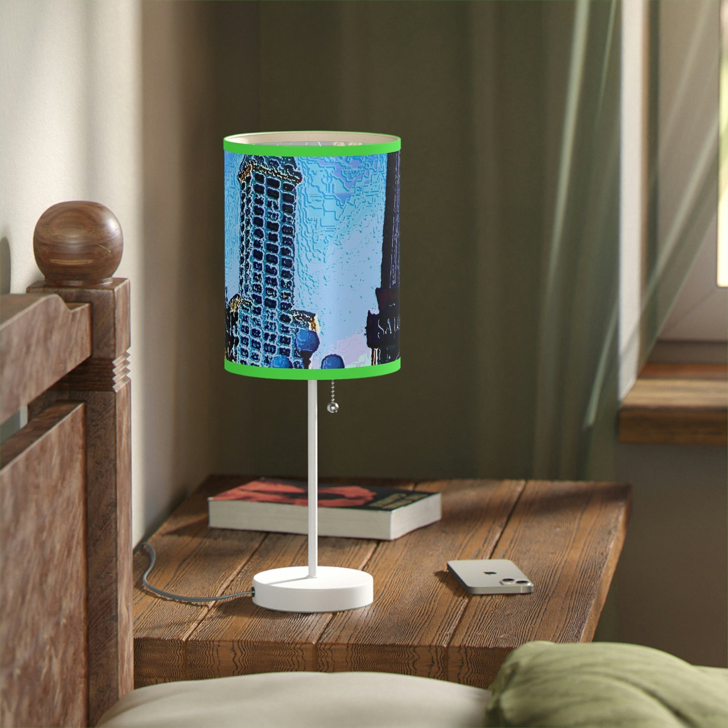 Lamp on a Stand, US|CA plug ...  Pioneer Square & Smith Tower ... 'That World Famous View' ... Colleague Supplied Photo ... Original Works ...