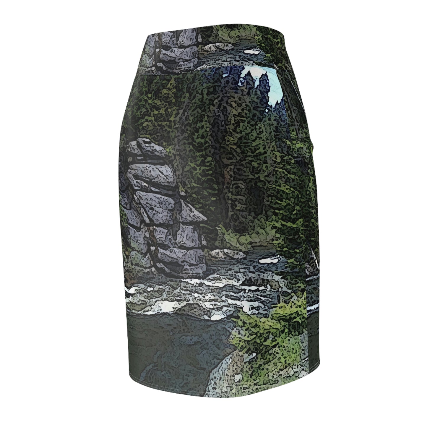 Women's Pencil Skirt ..."I Am Innocent" ... Tricky-Dick Immortalized ... Nixon Rock: Along The River ... Central Idaho, Summer 2020 ... Original Works ...