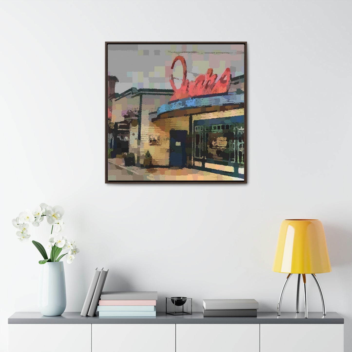 Gallery Canvas Wraps, Square Frame ...  In-A-Hurry & Stressed? ... Remember: Keep "Clam" ... Clam_Happy ...  'Ivars: Seattle Waterfront' ... Personal Archives ... Original Works ...