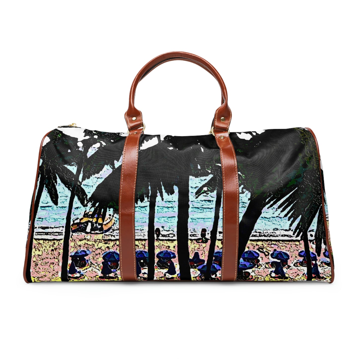 Waterproof Travel Bag ... "A Beautiful Beach Amongst The Palms" ... The Outrigger Waikiki, Honolulu, Oahu ... Original Works ...