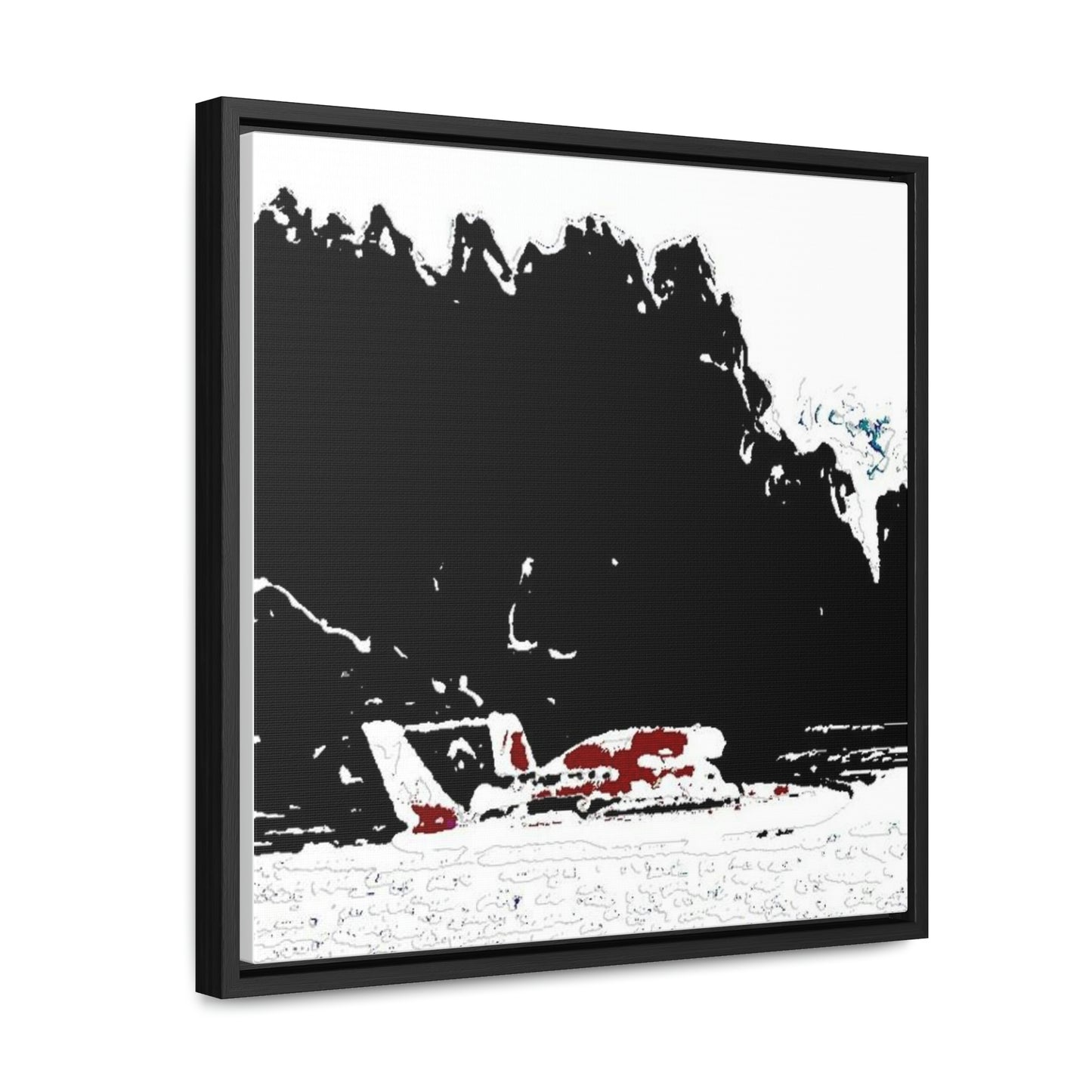 Gallery Canvas Wraps, Square Frame ...  Seattle Columbia Cup On Lake Washington ... "Dave Wilcox Heads For The Win" ... Associate Gift-Photo ... Original Works ...