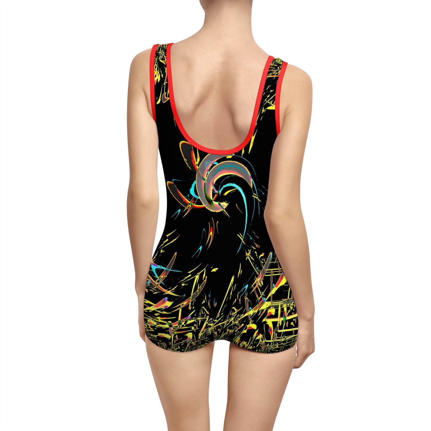 Women's Vintage Swimsuit ... "Waning Moon" ... Central Idaho ... October 2022 ... Rendering Time: 22 Hours ... Original Works ...