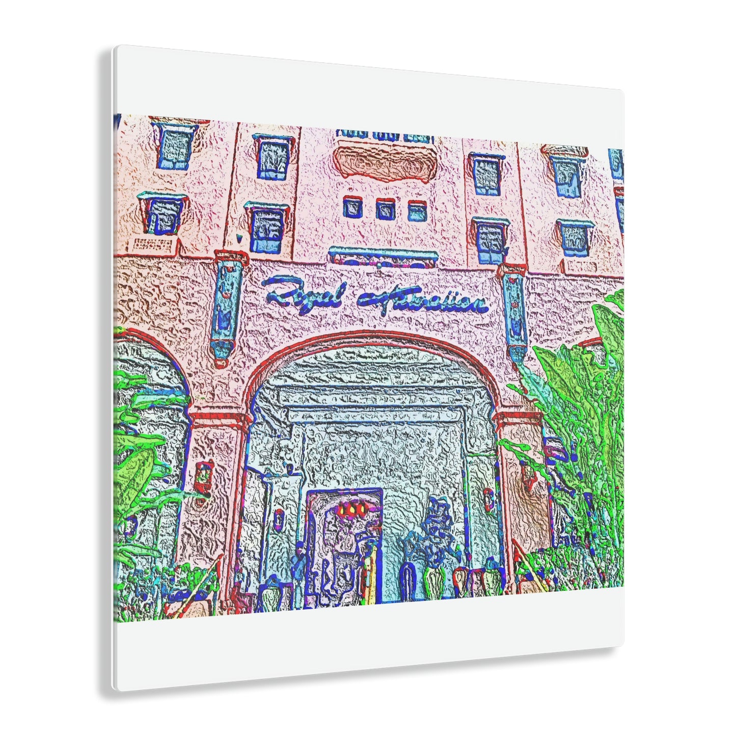Acrylic Prints ...  "La Grande Entree" At: 'The Pink Palace' ... The Royal Hawai'ian ... Honolulu, HI ... '27Oct2014' ... Original Works ...