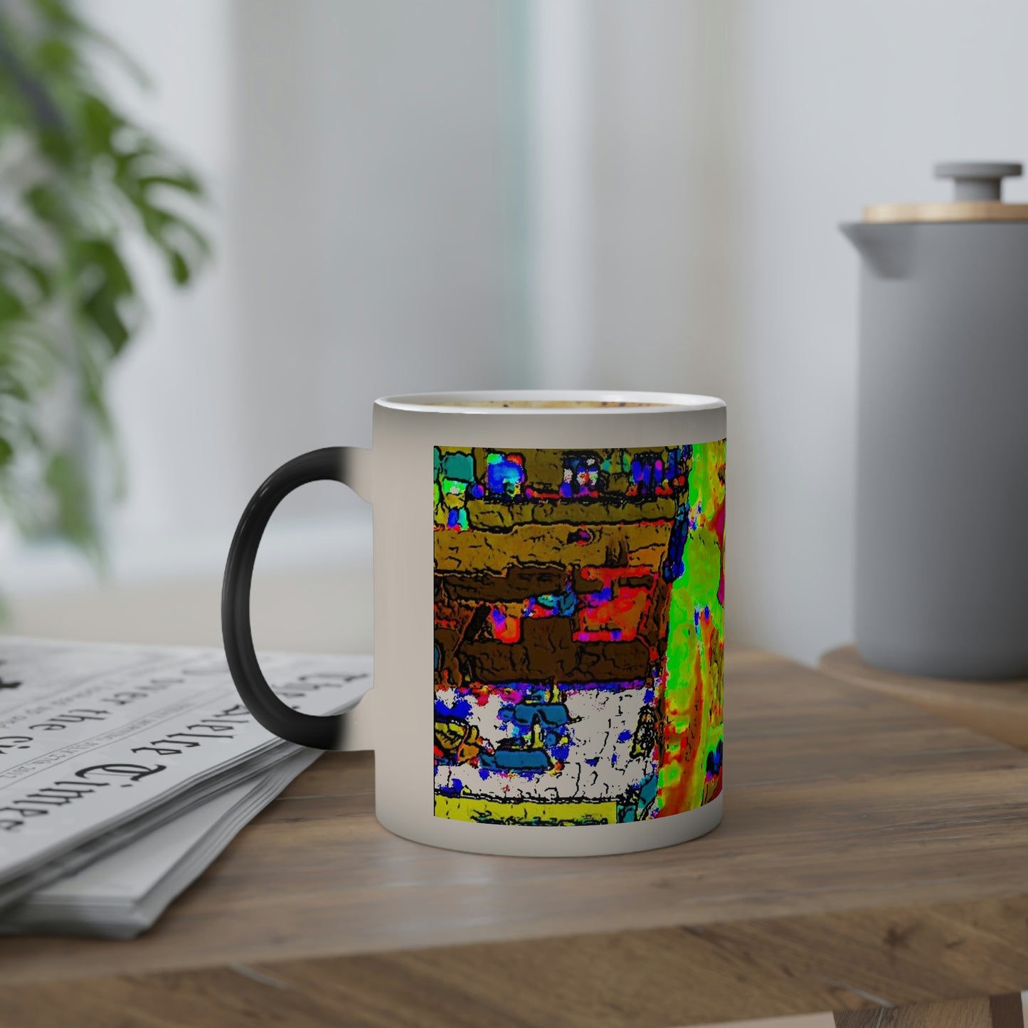 Color-Changing Mug, 11oz ... A Crazy Street ... 'Eight Winding Curve-Switchbacks' ... "Lombard Street, San Francisco, CA' ... Family Archives: 1970's ... Original Works ...