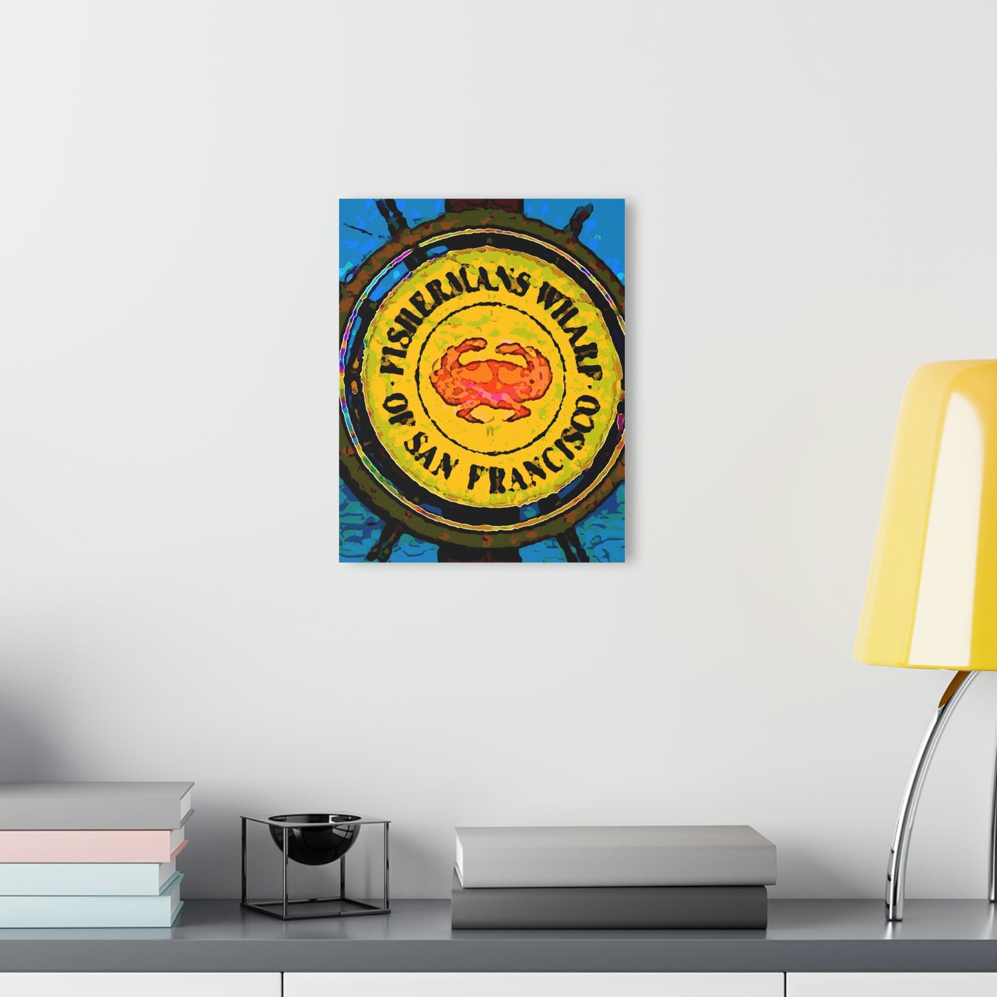 Acrylic Prints (French Cleat Hanging) ...  "No.9 Fishermen's Grotto - Fishermen's Wharf, SF, California" ... Family Archives: 1970's ... Original Works ...