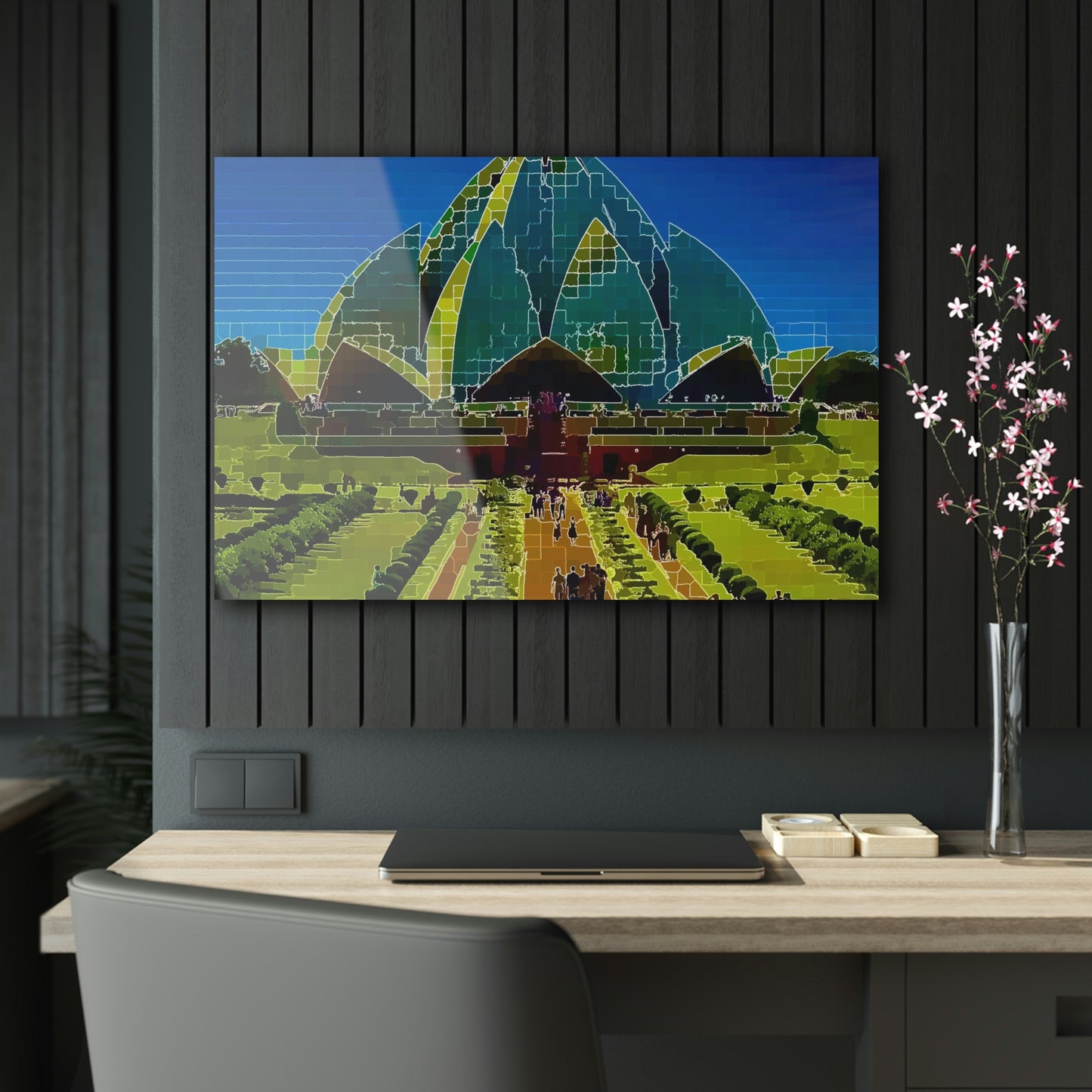 Acrylic Prints ... 'Bahai'i House-Of-Worship' ... "Lotus Temple: Delhi, India, 2008" ... Original Works ...