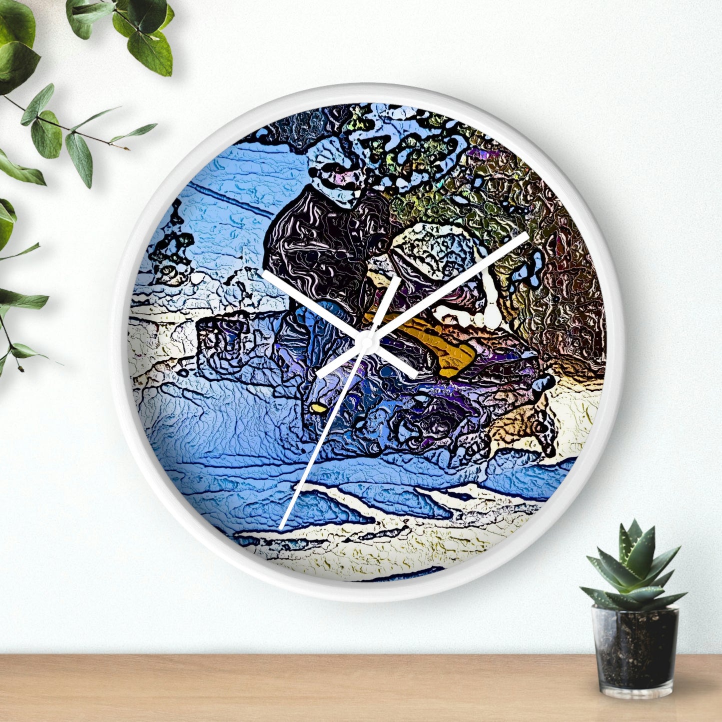 Wall clock ... Blasting Through-The-Powder ... 'Central Idaho Mounains ... ' 2Dec22 ...
