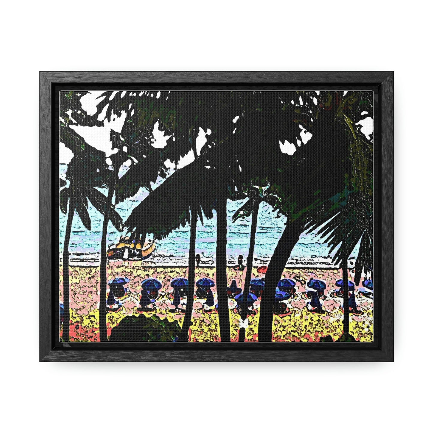 Gallery Canvas Wraps, Horizontal Frame ... "A Beautiful Beach Amongst The Palms" ... The Outrigger Waikiki, Honolulu, Oahu ... Original Works ...