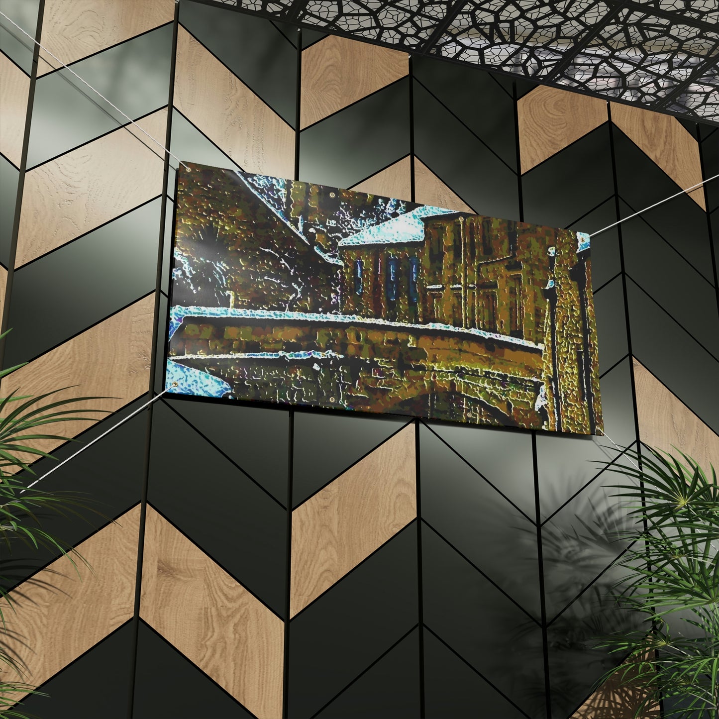 Matte Banner ... Walikng The Streets & Alleys ... 'Strolling The Canals ... '  ... Original Works  ...